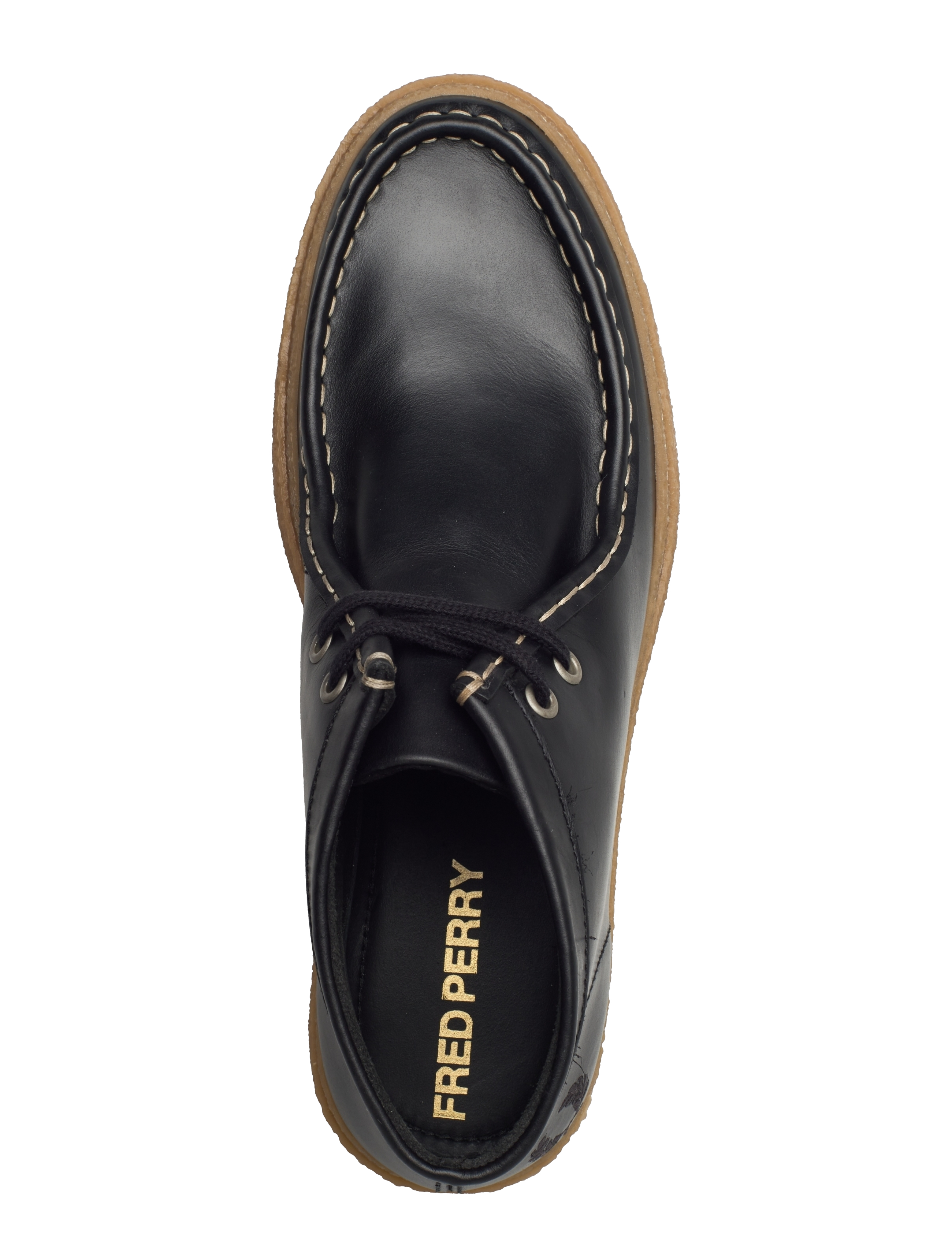 Fred Perry - DAWSON MID OIL PULL UP LTHR - black - 3