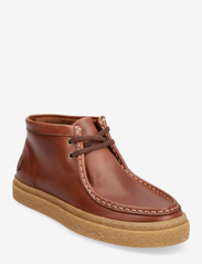 Fred Perry - DAWSON MID OIL PULL UP LTHR - hohe sneakers - whisky brown - 0