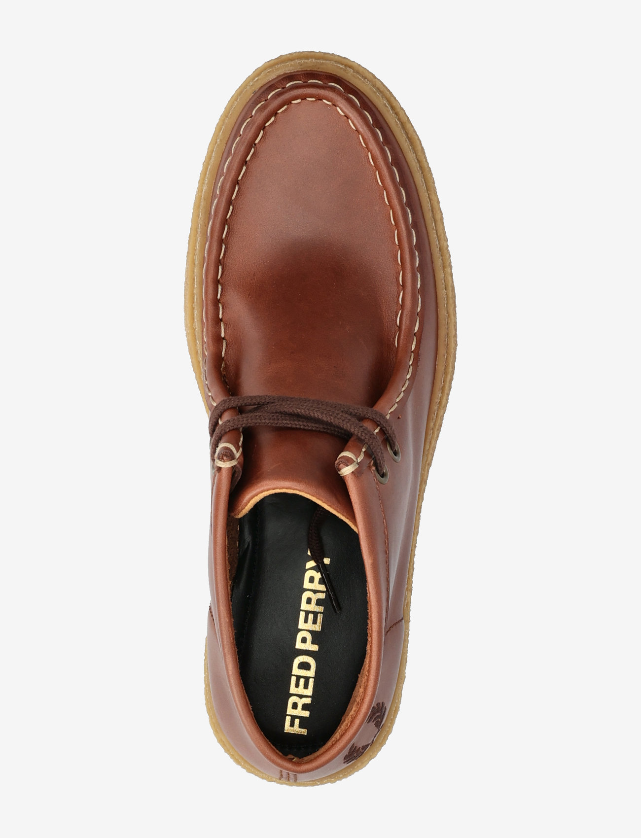 Fred Perry - DAWSON MID OIL PULL UP LTHR - Ökenkängor - whisky brown - 3