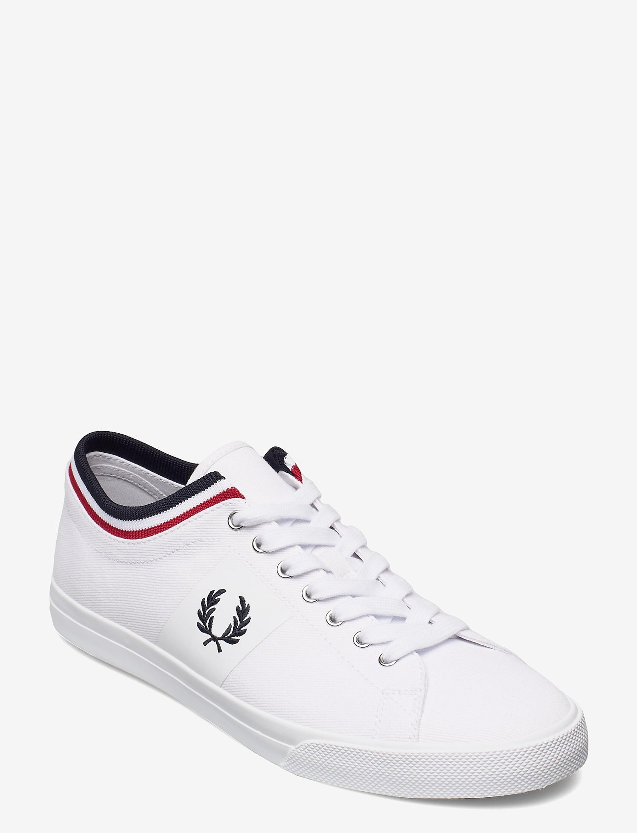 Fred Perry - UNDERS TIP CUFF TWILL - lave sneakers - white - 0