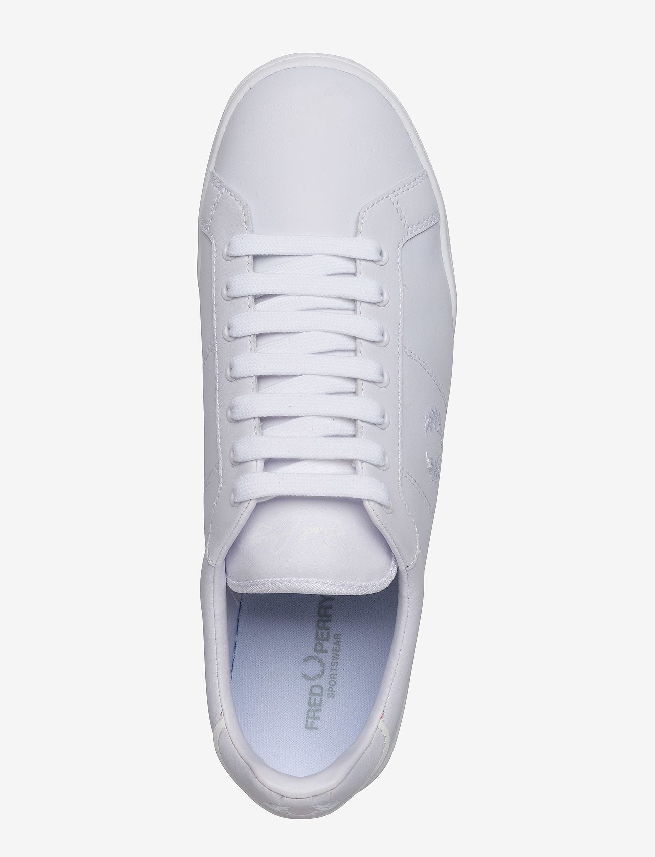 Fred Perry - B7222 LEATHER - white/white - 3