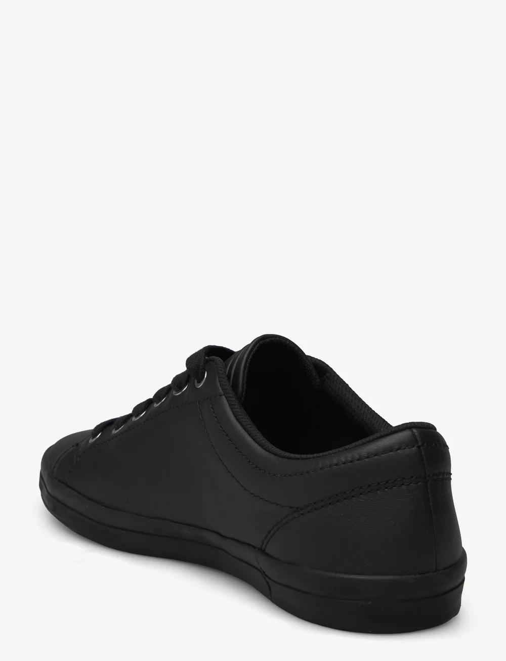Fred Perry - BASELINE LEATHER - niedriger schnitt - black/laurel w green - 2