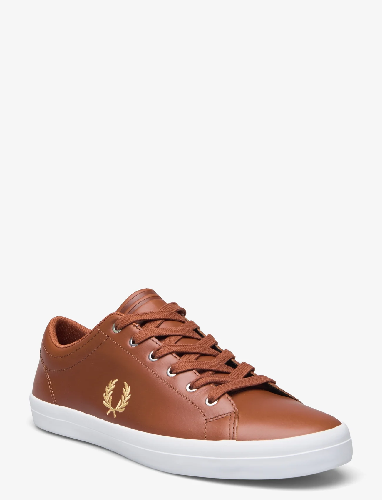 Fred Perry - BASELINE LEATHER - matalavartiset tennarit - tan/champagne - 0