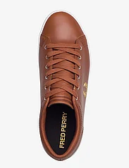 Fred Perry - BASELINE LEATHER - matalavartiset tennarit - tan/champagne - 3