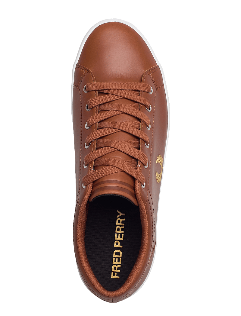 Fred Perry - BASELINE LEATHER - låga sneakers - tan/champagne - 3
