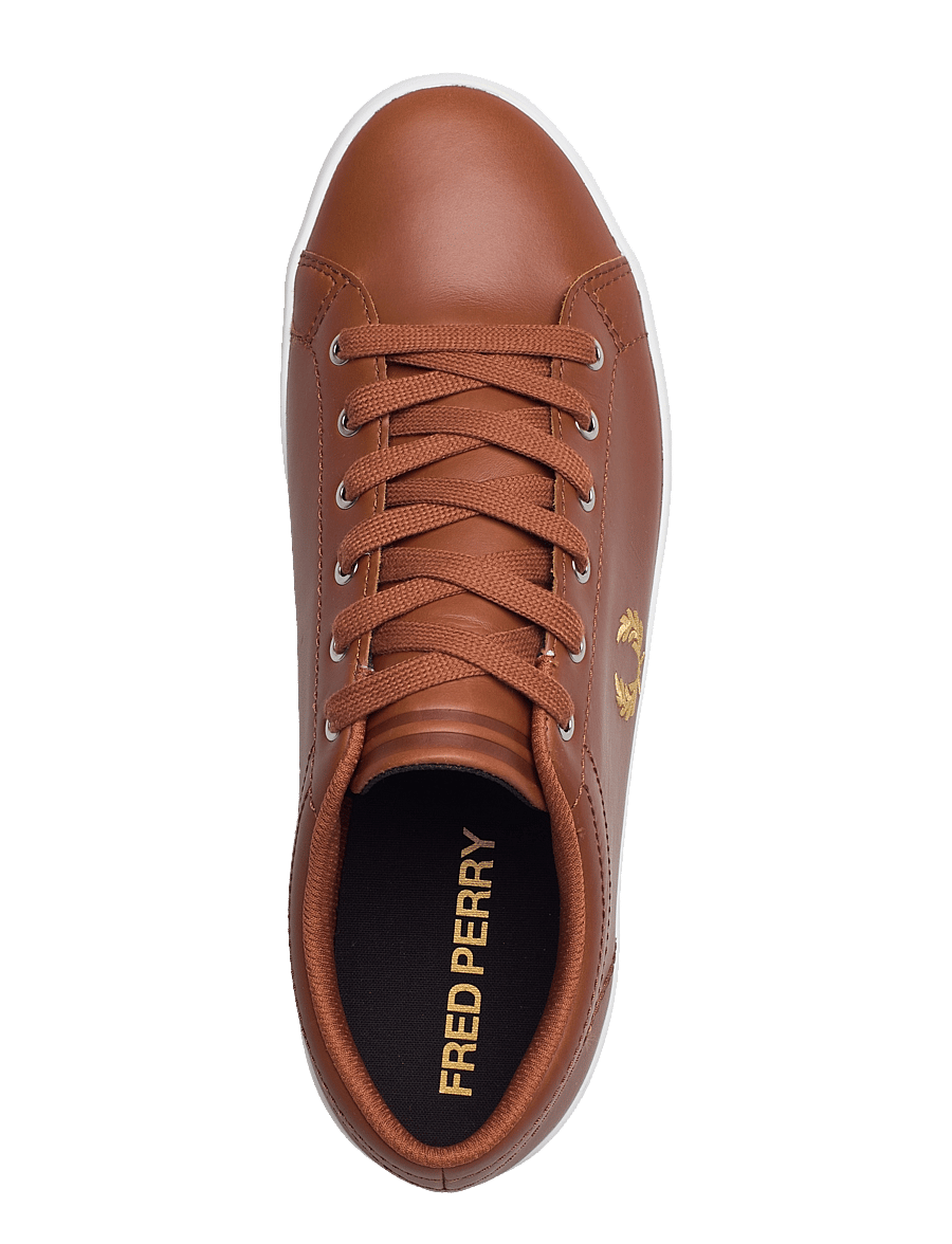 Fred Perry - BASELINE LEATHER - lave sneakers - tan/champagne - 3