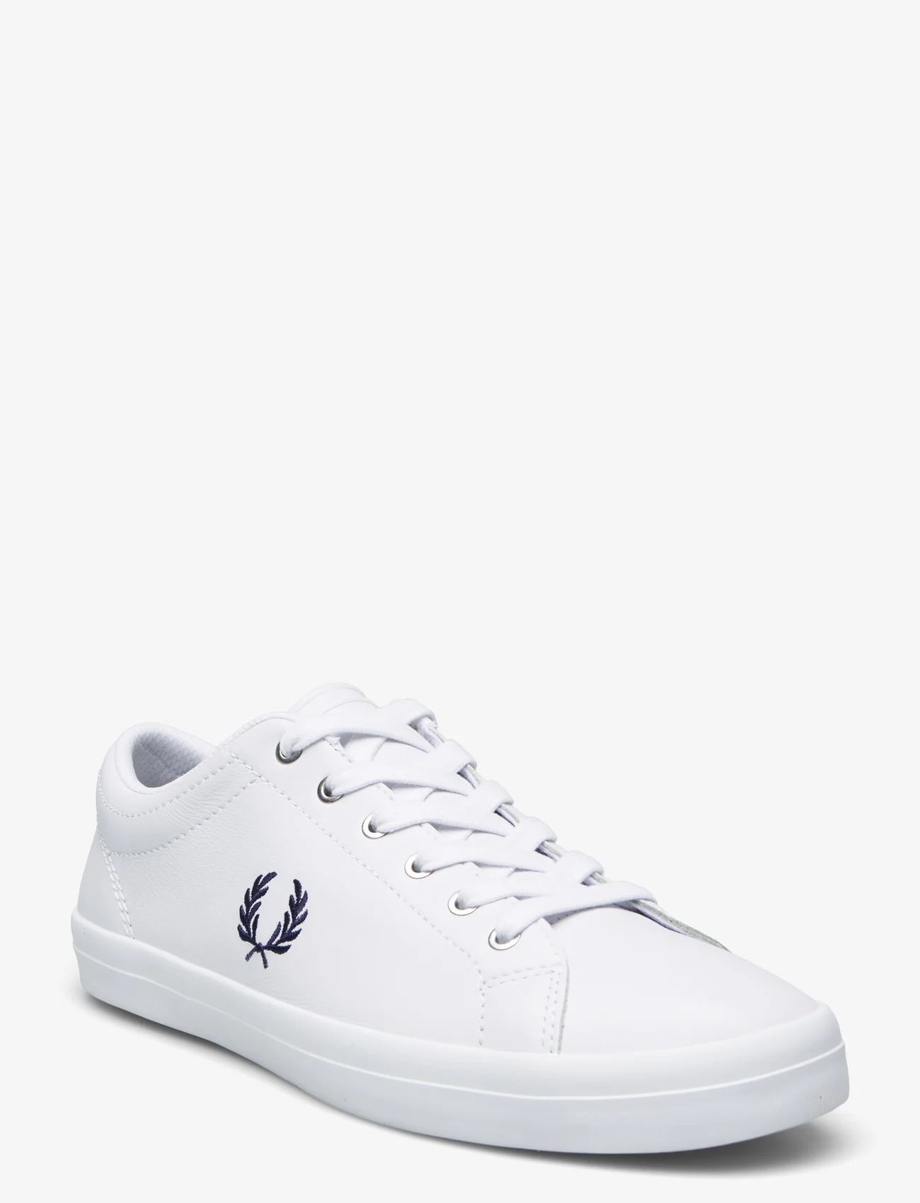 Fred Perry - BASELINE LEATHER - lav ankel - white/navy - 0