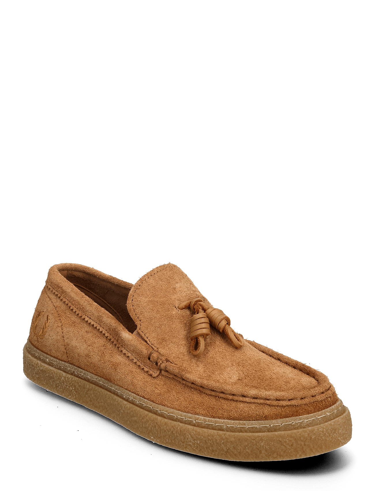 DAWSON TASSEL LOAFER HAIRY SUE - DARK CARAMEL
