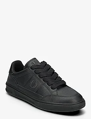 Fred Perry - B440 TEXTURED LEATHER - låga sneakers - black/anchorgrey - 0