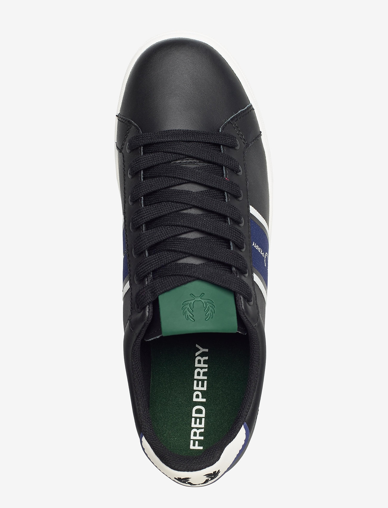 Fred Perry - B721 LTHR/WEBBING - black - 3