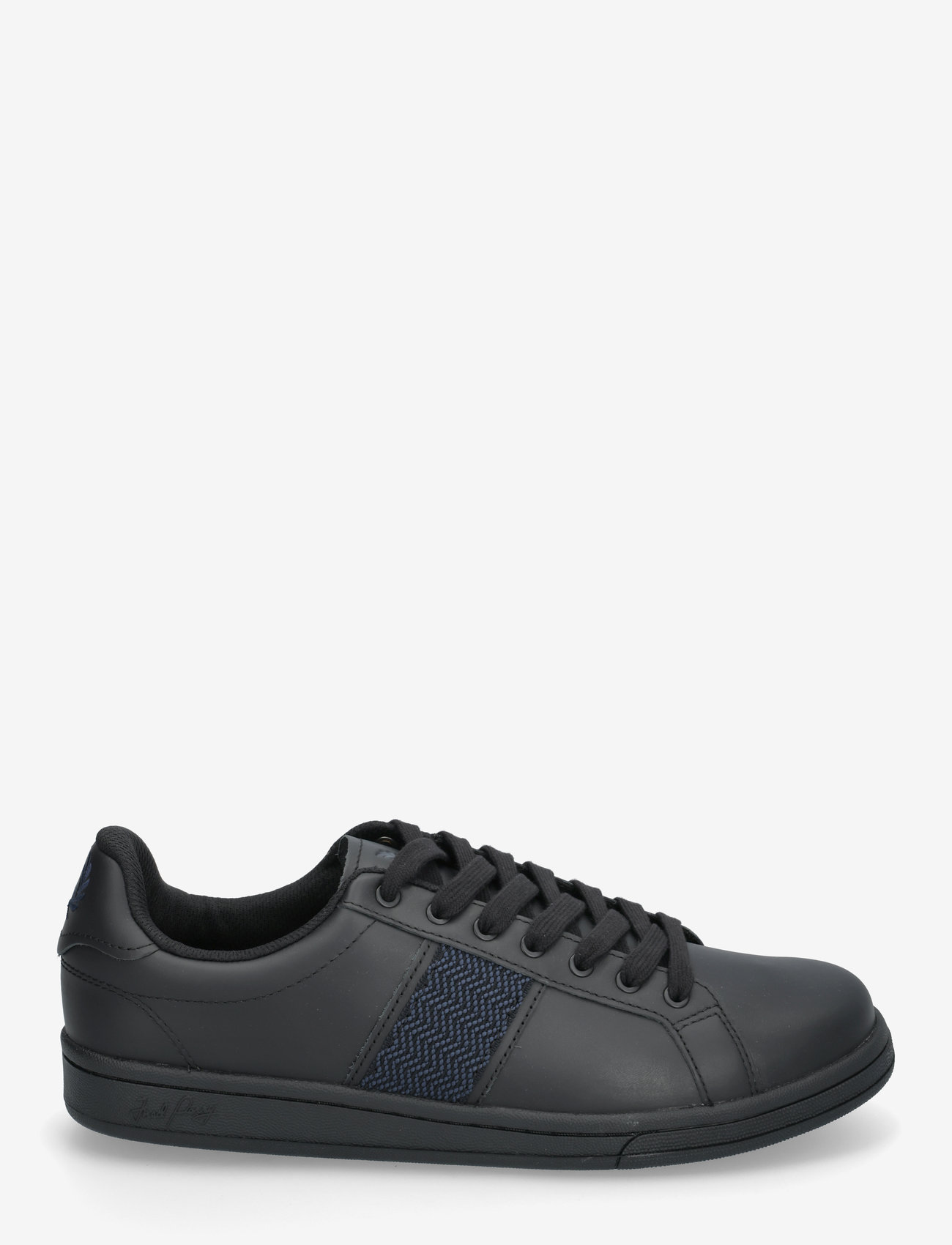 Fred Perry - B721 LTHR/TAPE DETAIL - niedriger schnitt - black - 1