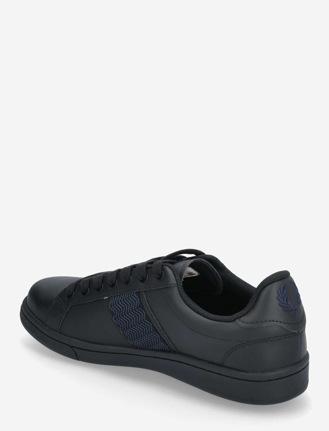 Fred Perry - B721 LTHR/TAPE DETAIL - niedriger schnitt - black - 2