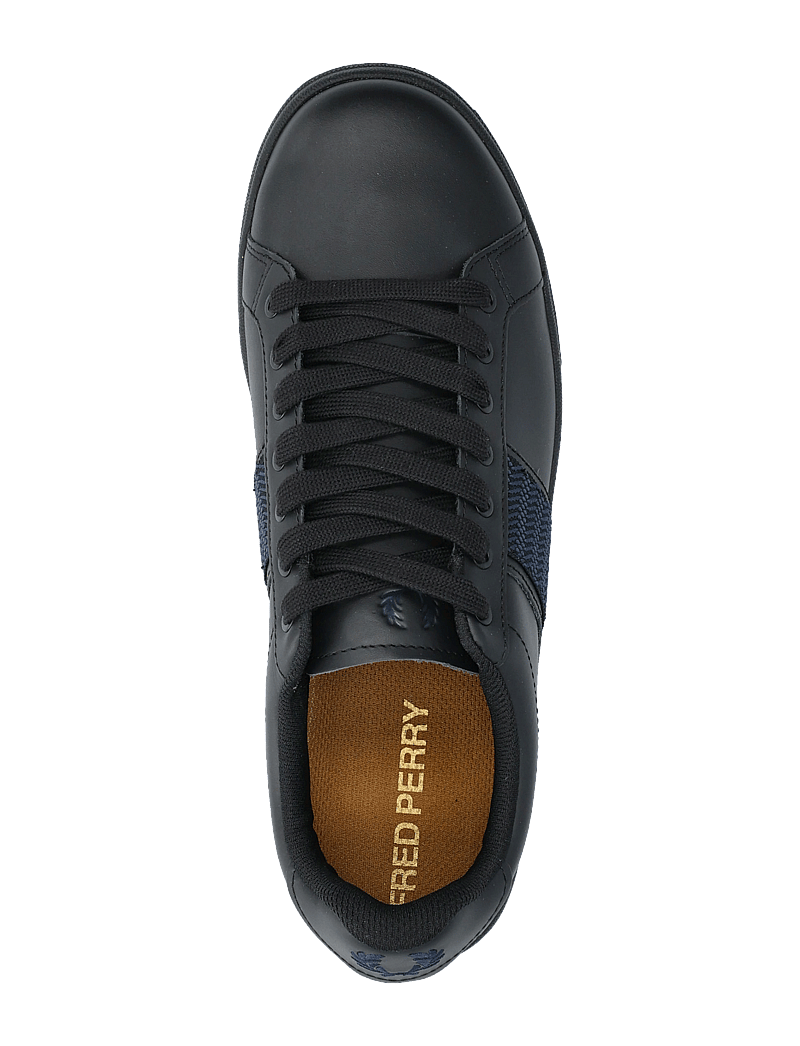 Fred Perry - B721 LTHR/TAPE DETAIL - madala säärega tossud - black - 3
