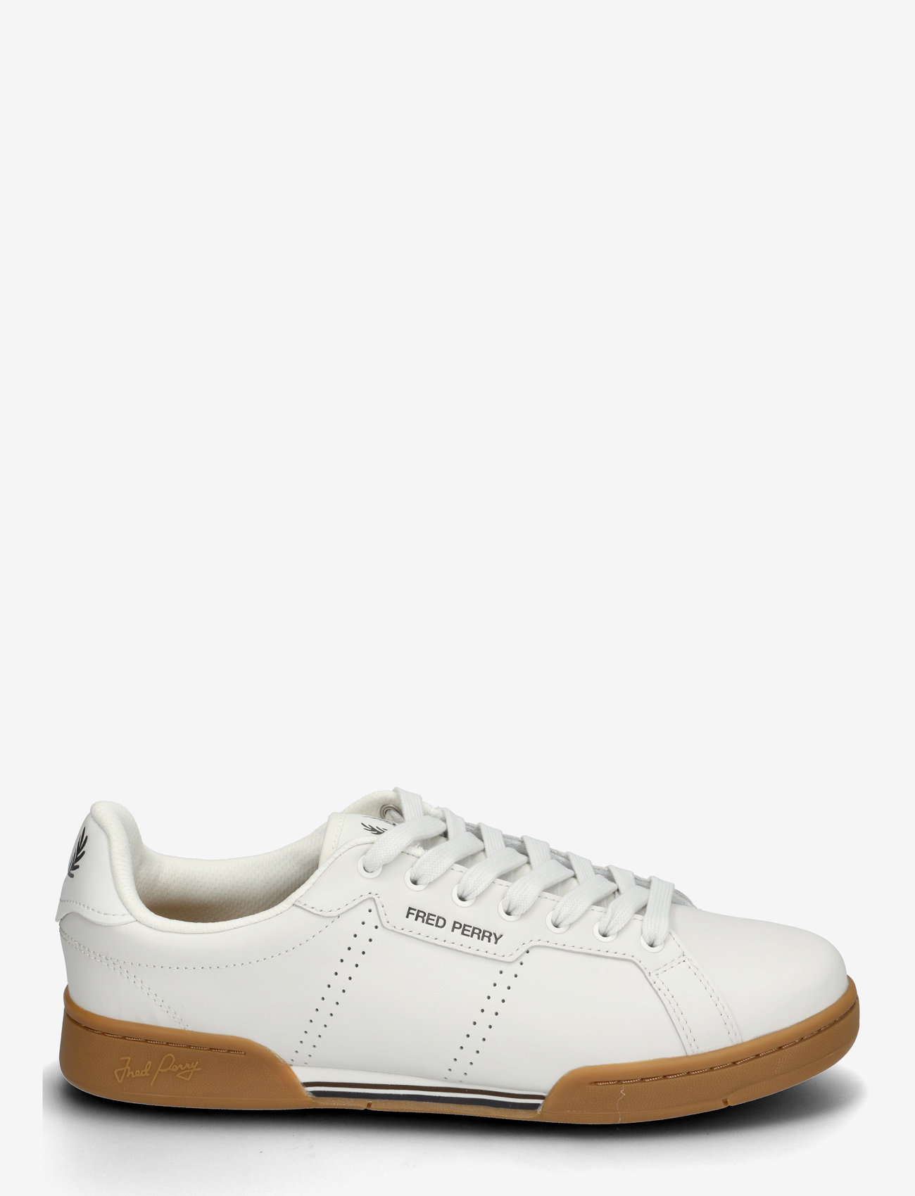 Fred Perry - B722 LTHR / BRANDED - niedriger schnitt - porc/brnt tobaco - 1