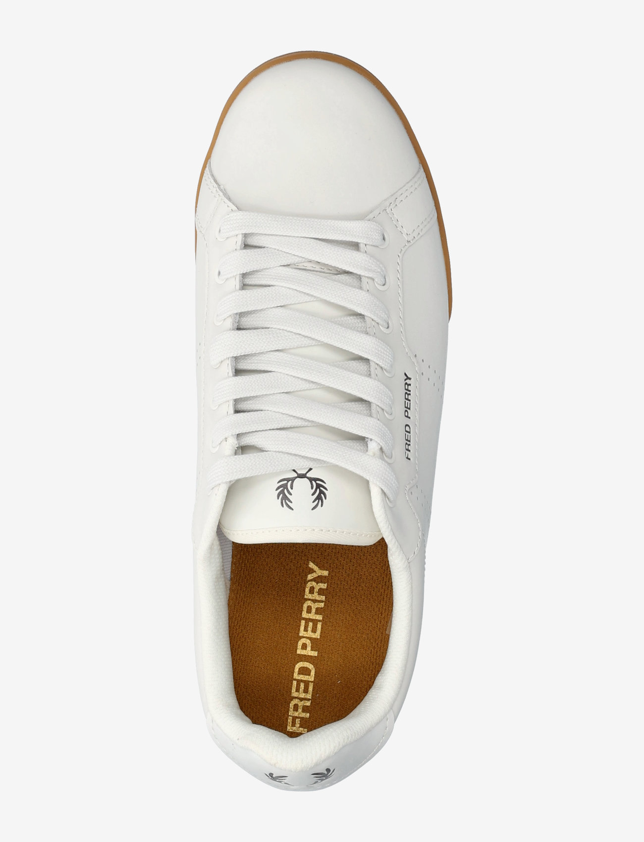 Fred Perry - B722 LTHR / BRANDED - niedriger schnitt - porc/brnt tobaco - 3