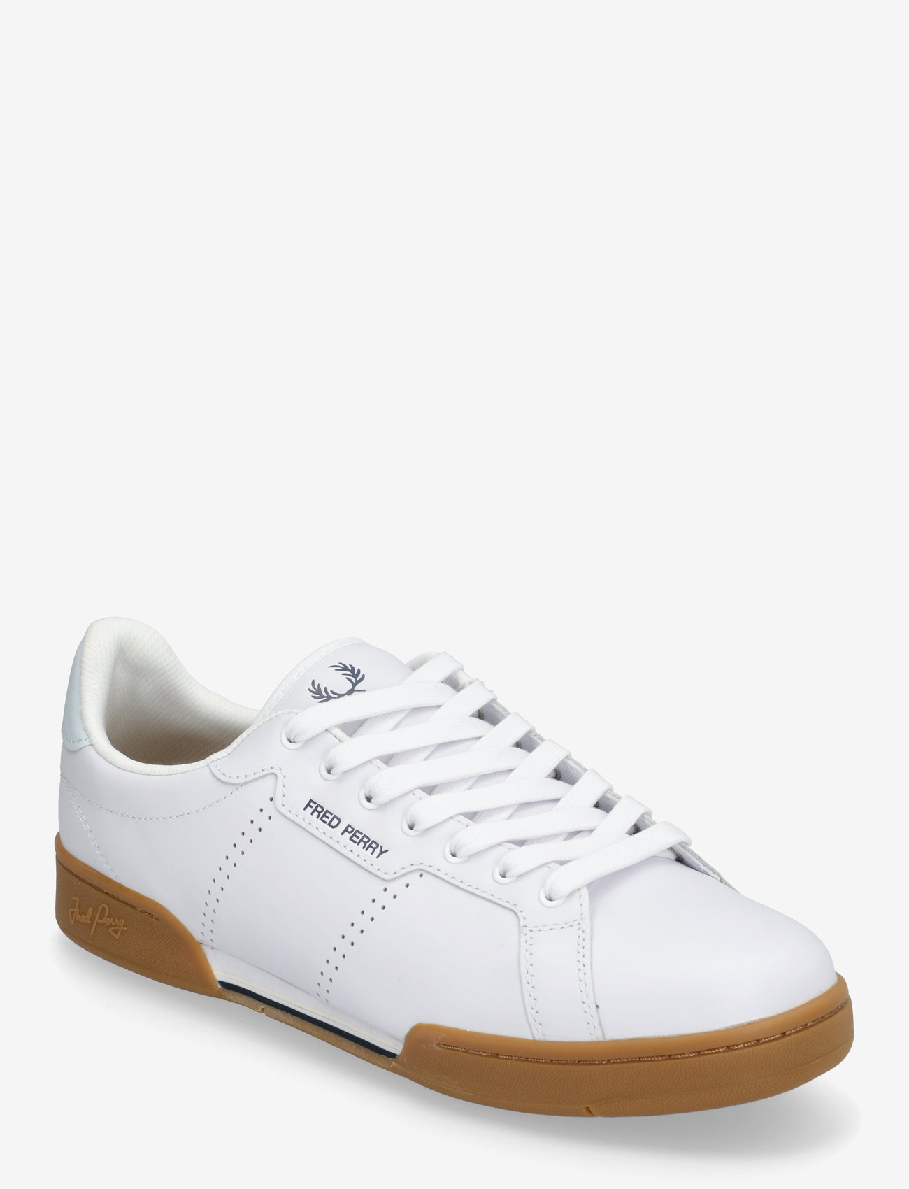 Fred Perry - B722 LTHR/BRANDED - lave sneakers - white - 0