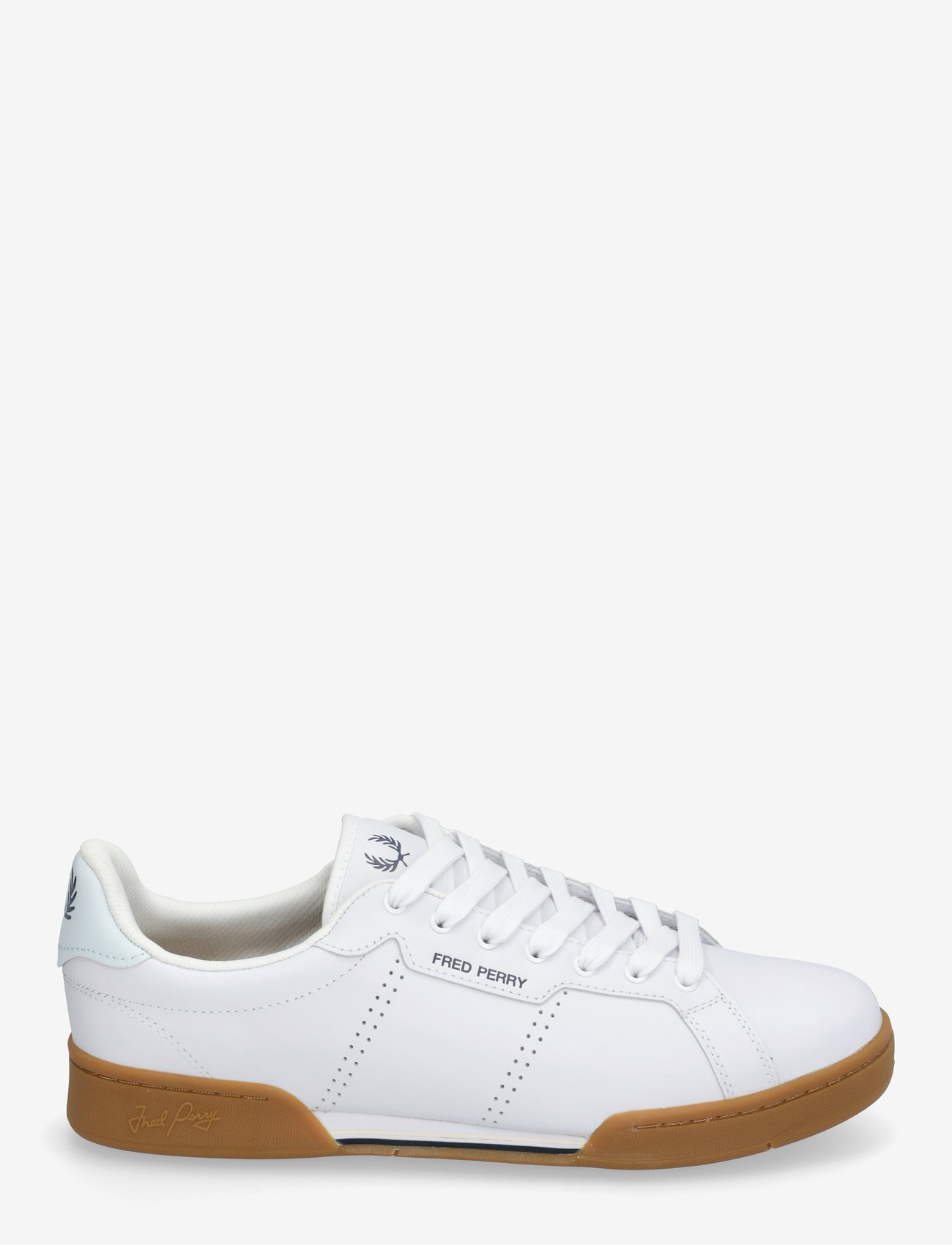 Fred Perry - B722 LTHR/BRANDED - lave sneakers - white - 1