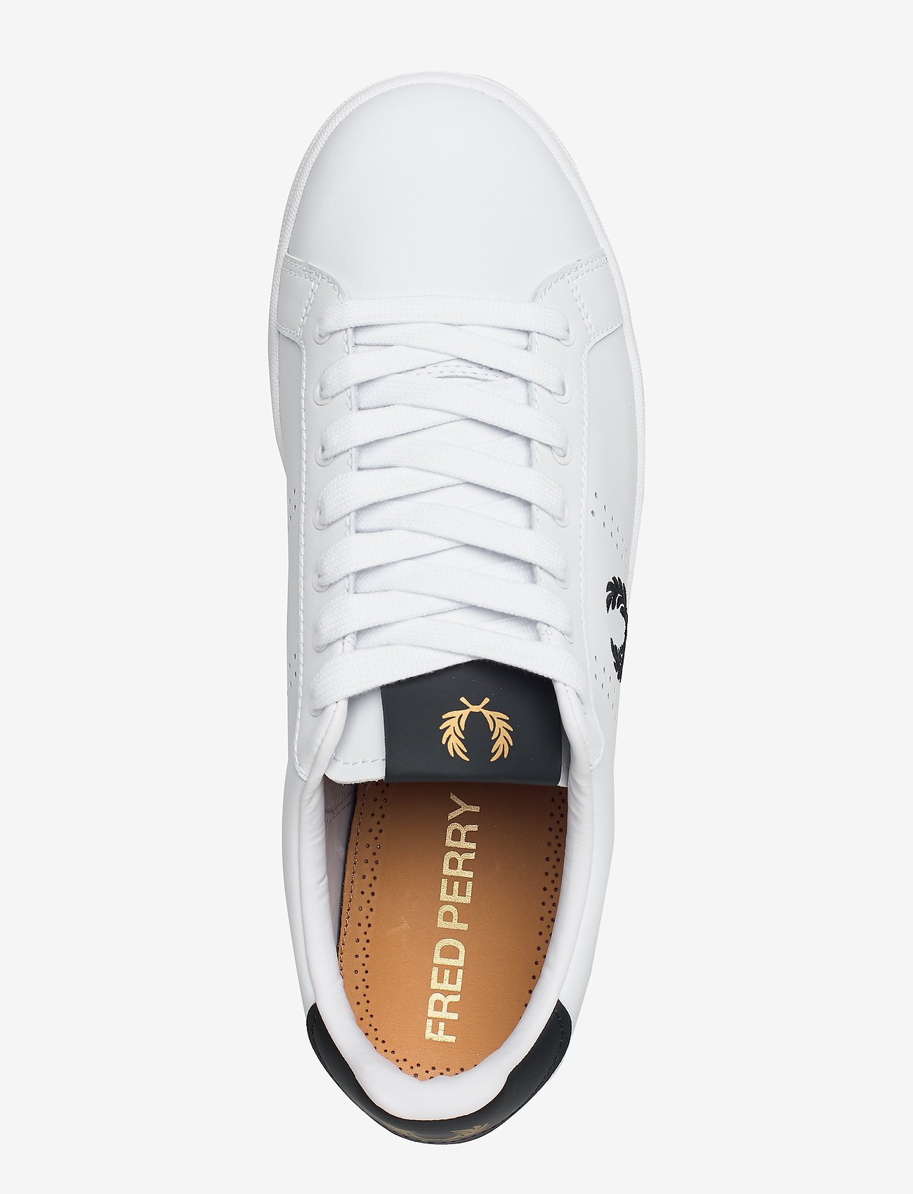 Fred Perry - B721 LEATHER - white - 3