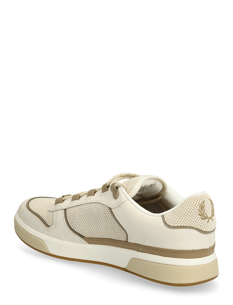 Fred Perry - B300 PERF SUEDE/LTHR - lave sneakers - ecru/warm stone - 2