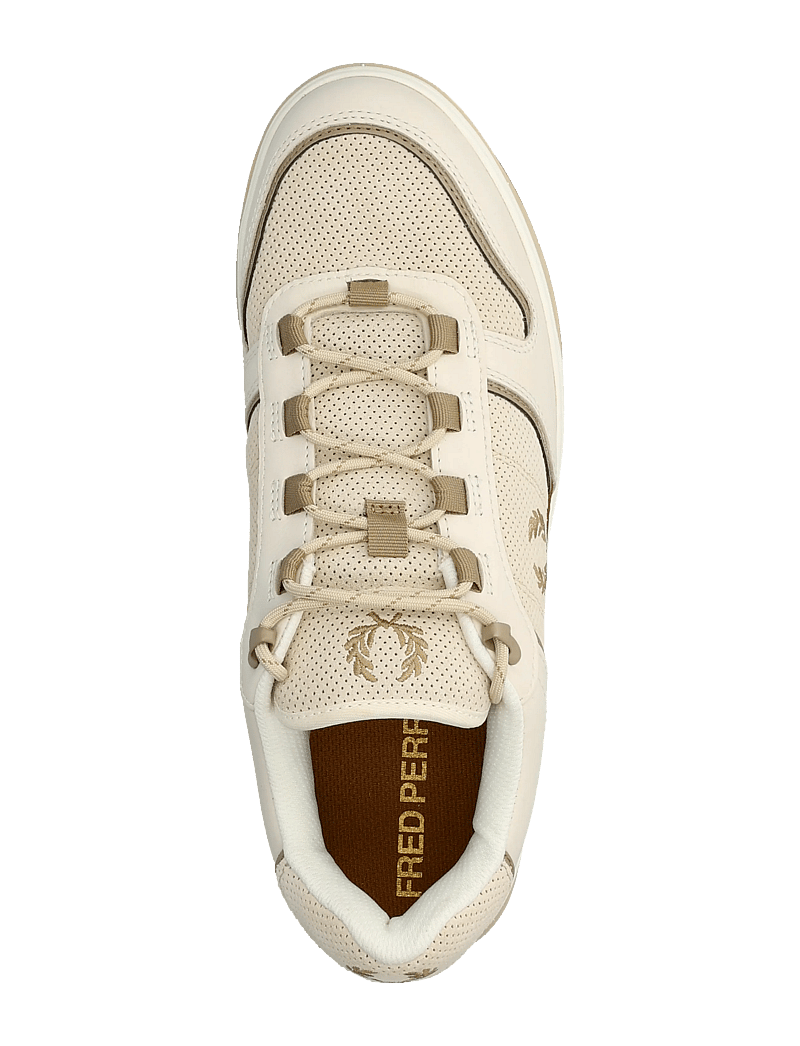 Fred Perry - B300 PERF SUEDE/LTHR - laisvalaikio batai žemu aulu - ecru/warm stone - 3