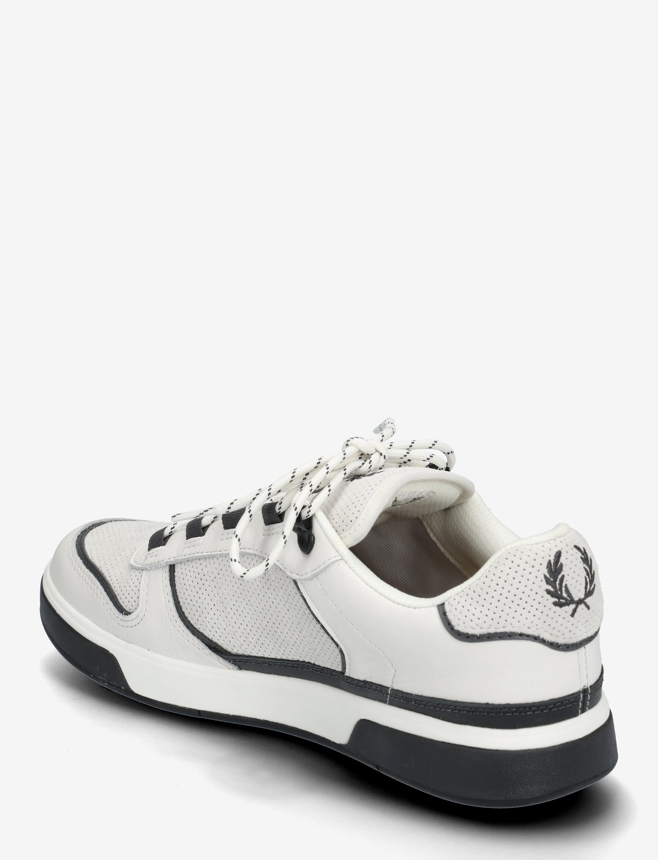 Fred Perry - B300 PERF SUEDE/LTHR - white/anchor gry - 2