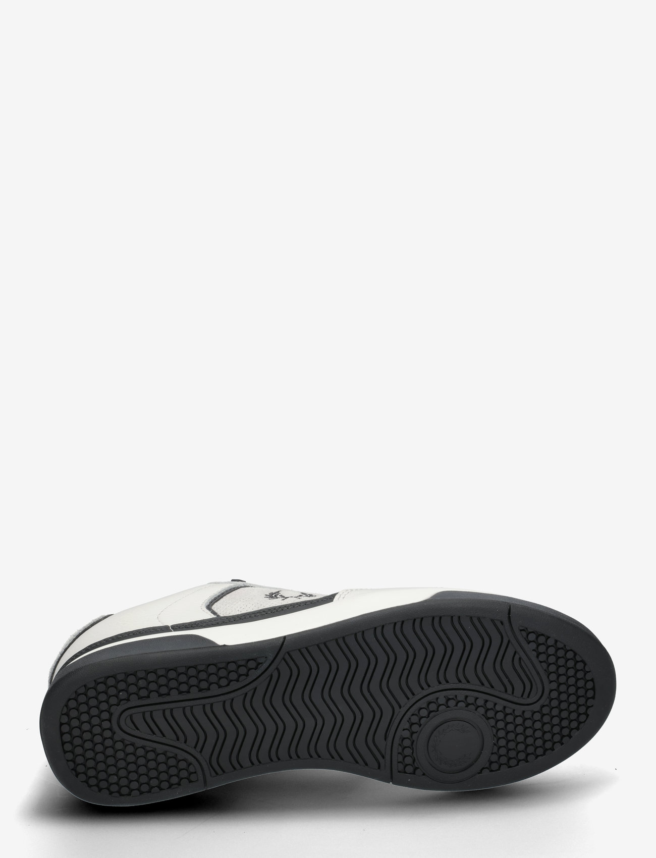 Fred Perry - B300 PERF SUEDE/LTHR - white/anchor gry - 4