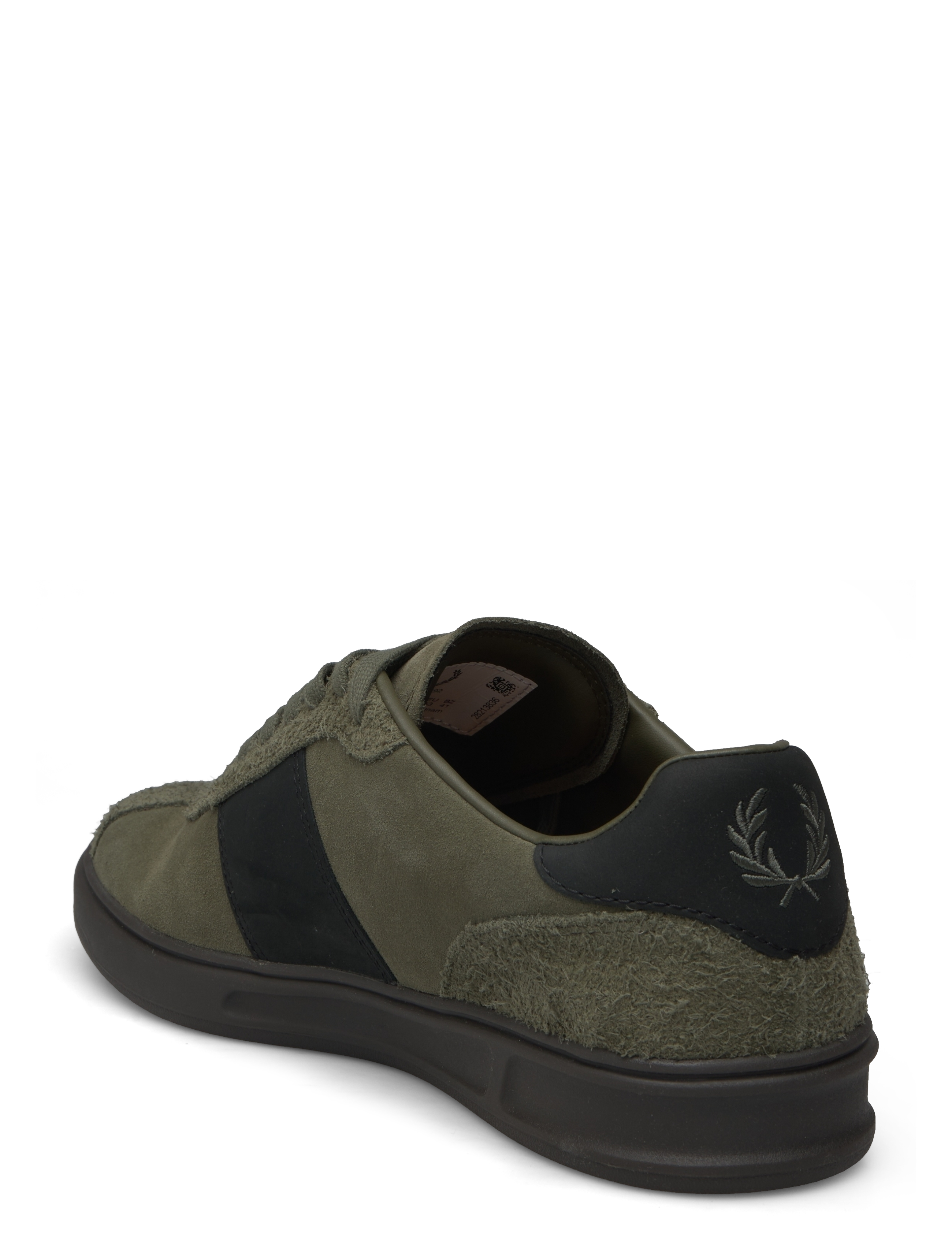 Fred Perry - B4 SUEDE - laurel w green/limestone - 2