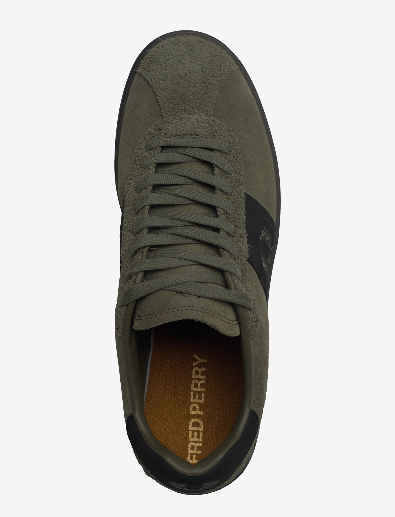 Fred Perry - B4 SUEDE - låga sneakers - laurel w green/limestone - 3