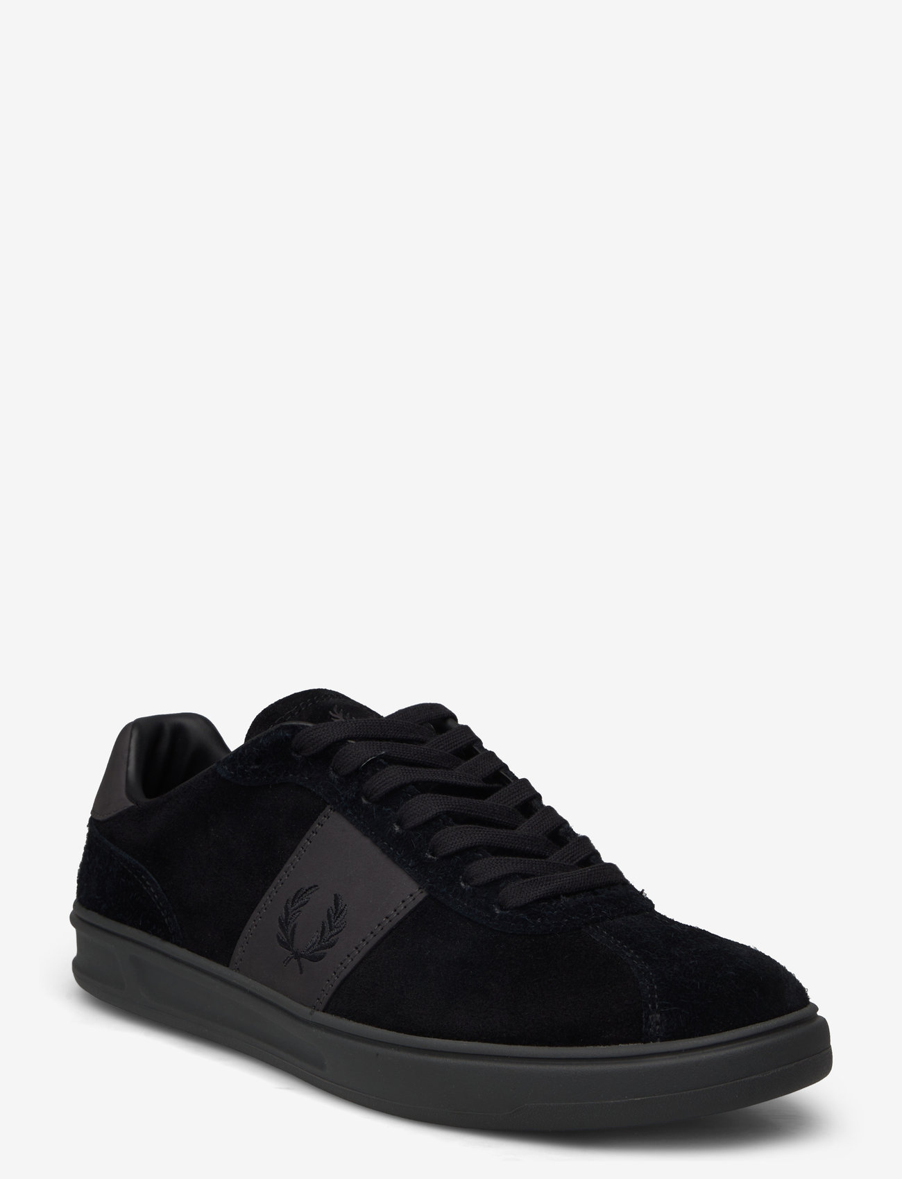 Fred Perry - B4 SUEDE - black / anchor grey - 0
