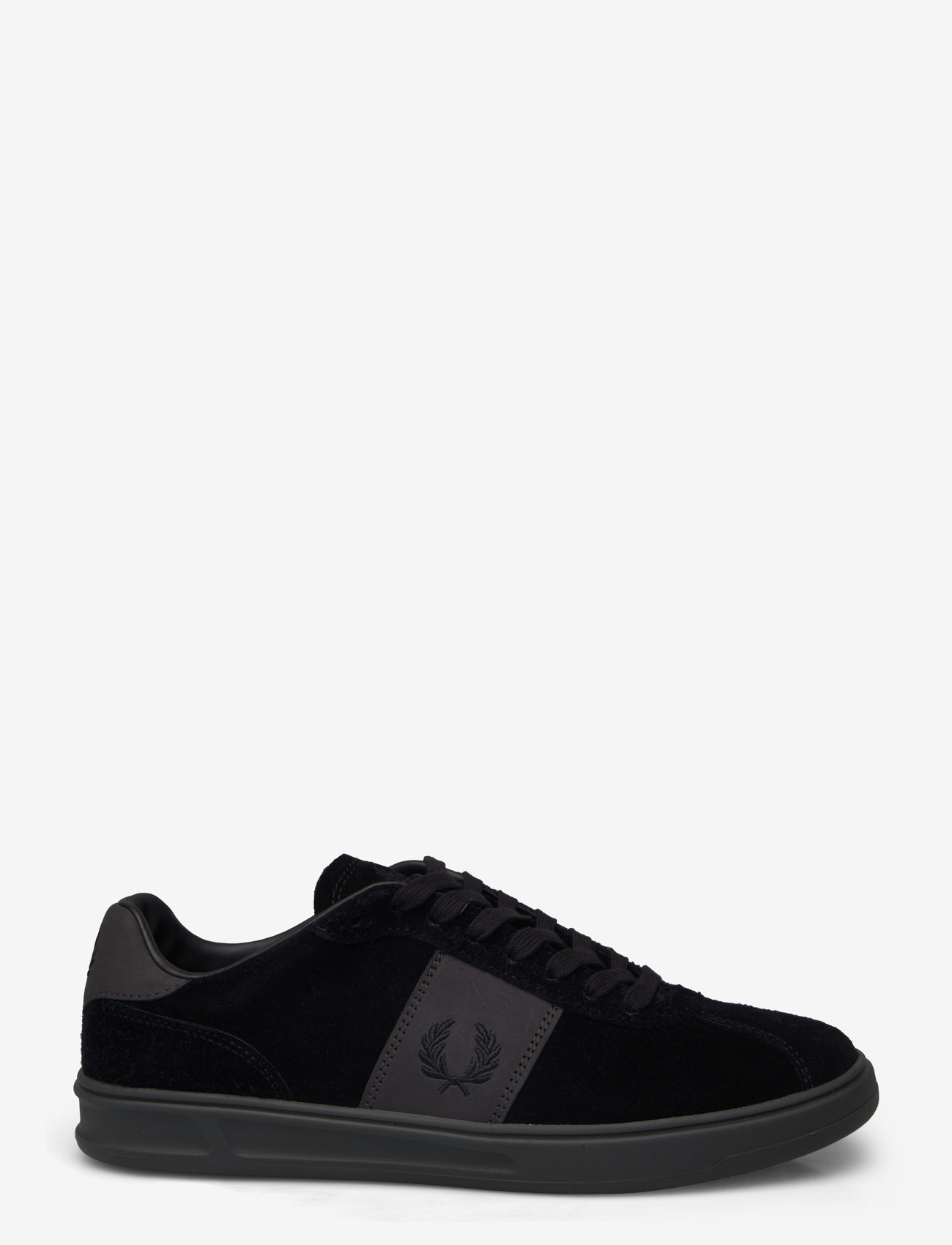 Fred Perry - B4 SUEDE - black / anchor grey - 1