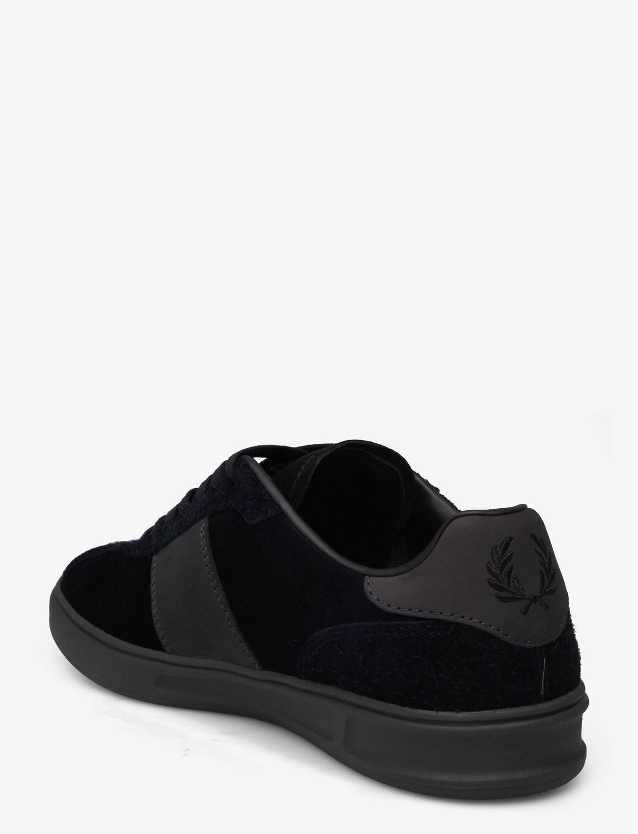 Fred Perry - B4 SUEDE - black / anchor grey - 2