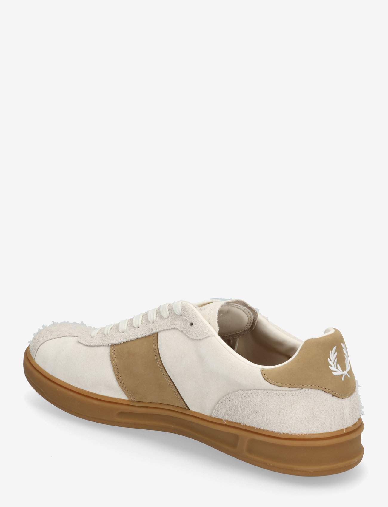 Fred Perry - B4 SUEDE - lave sneakers - ecru / snow white - 2