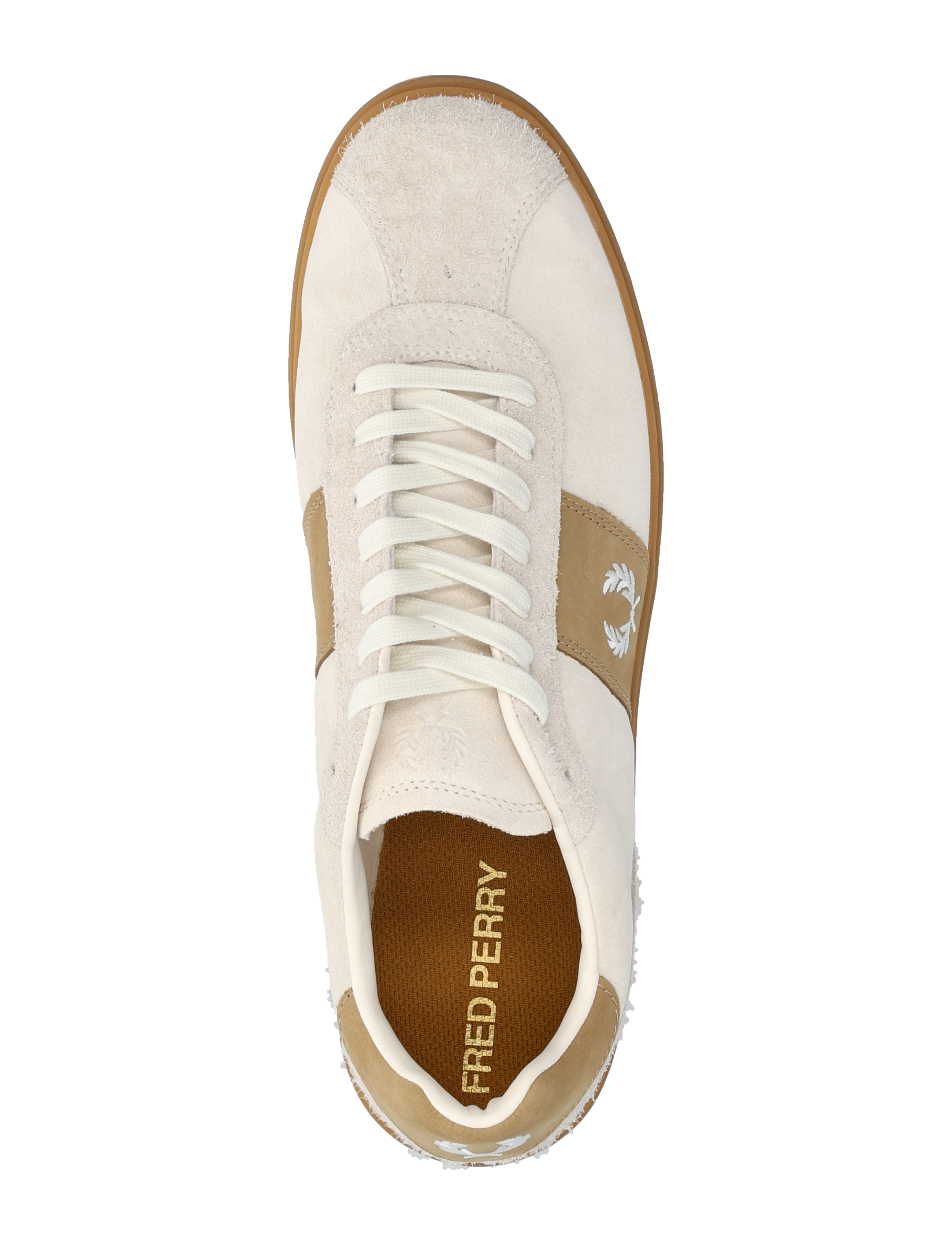 Fred Perry - B4 SUEDE - ecru / snow white - 3