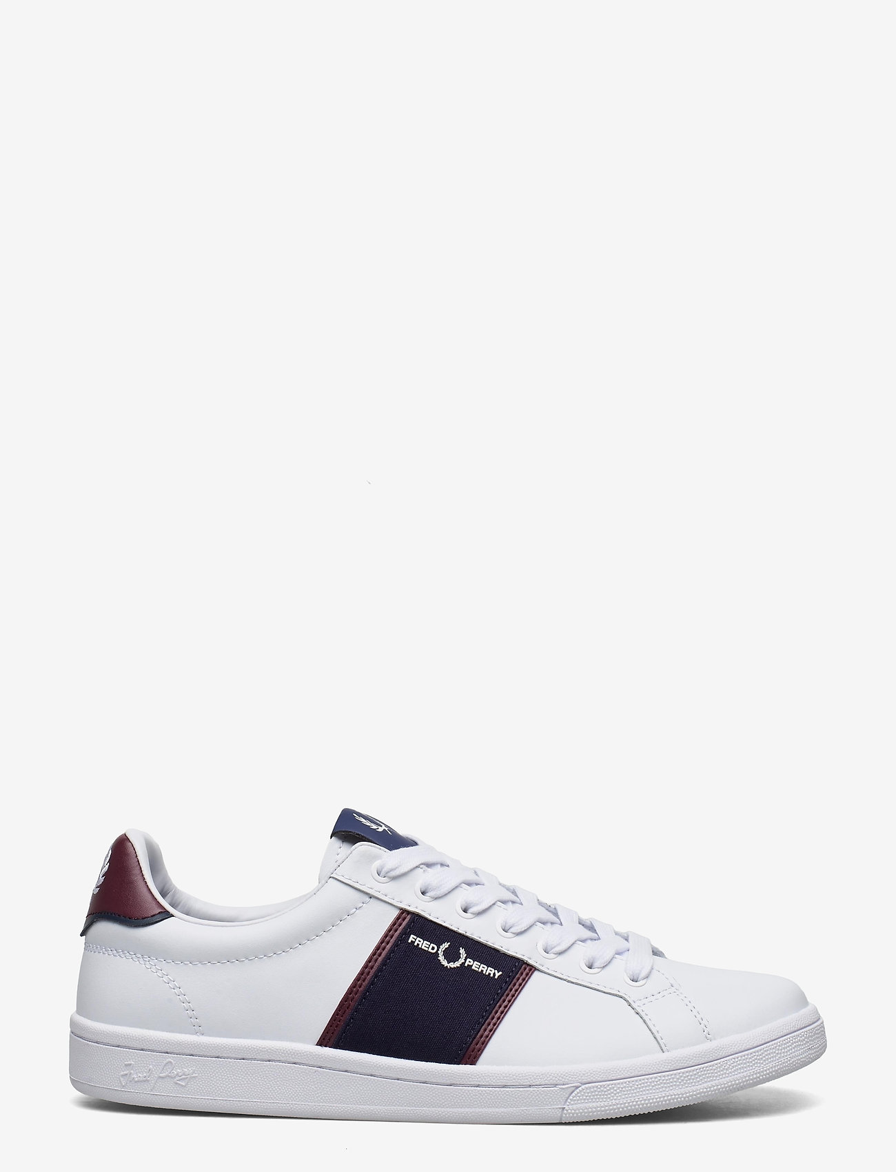 Fred Perry - B721 LTHR /MICROFIBRE - white - 1