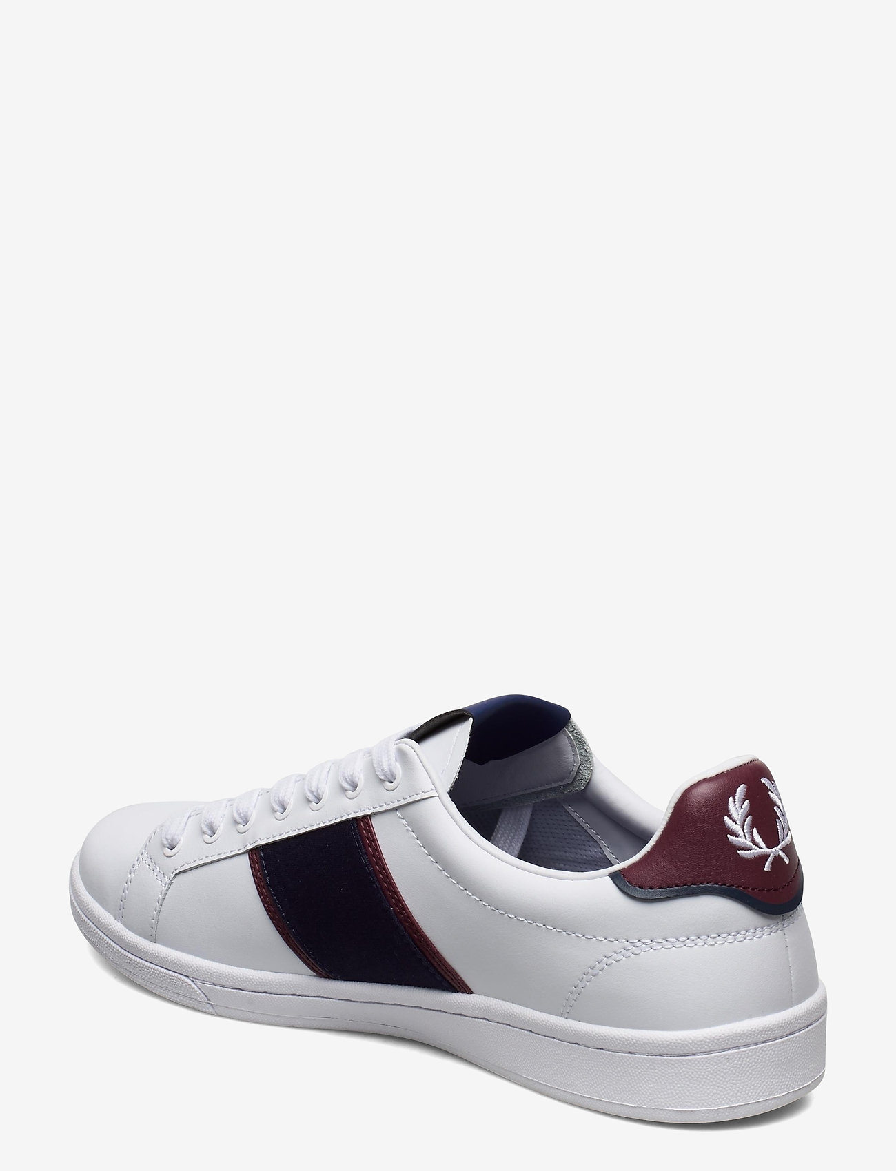 Fred Perry - B721 LTHR /MICROFIBRE - white - 2
