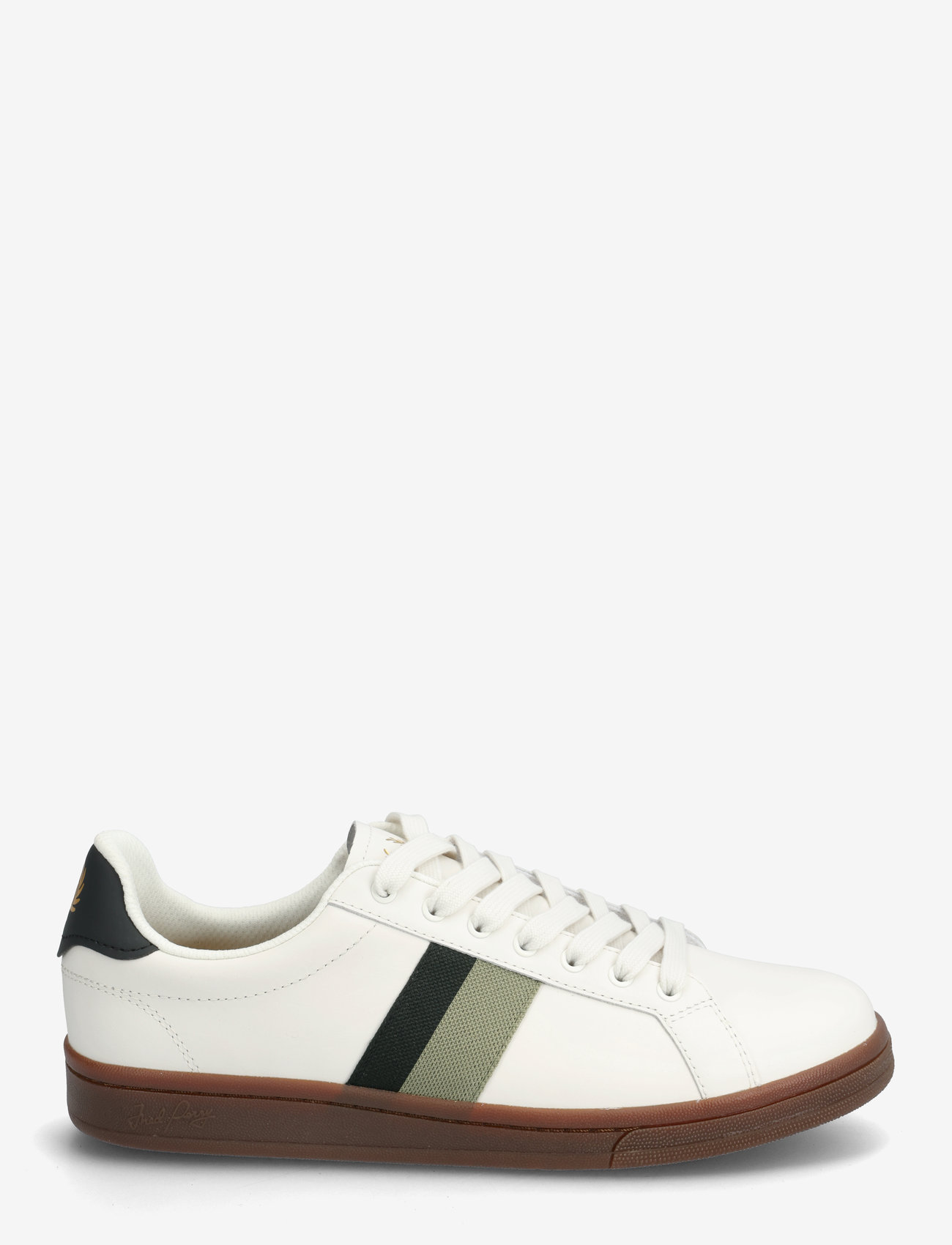Fred Perry - B721 LTHR/TAPE DETAIL - low tops - light ecru - 1