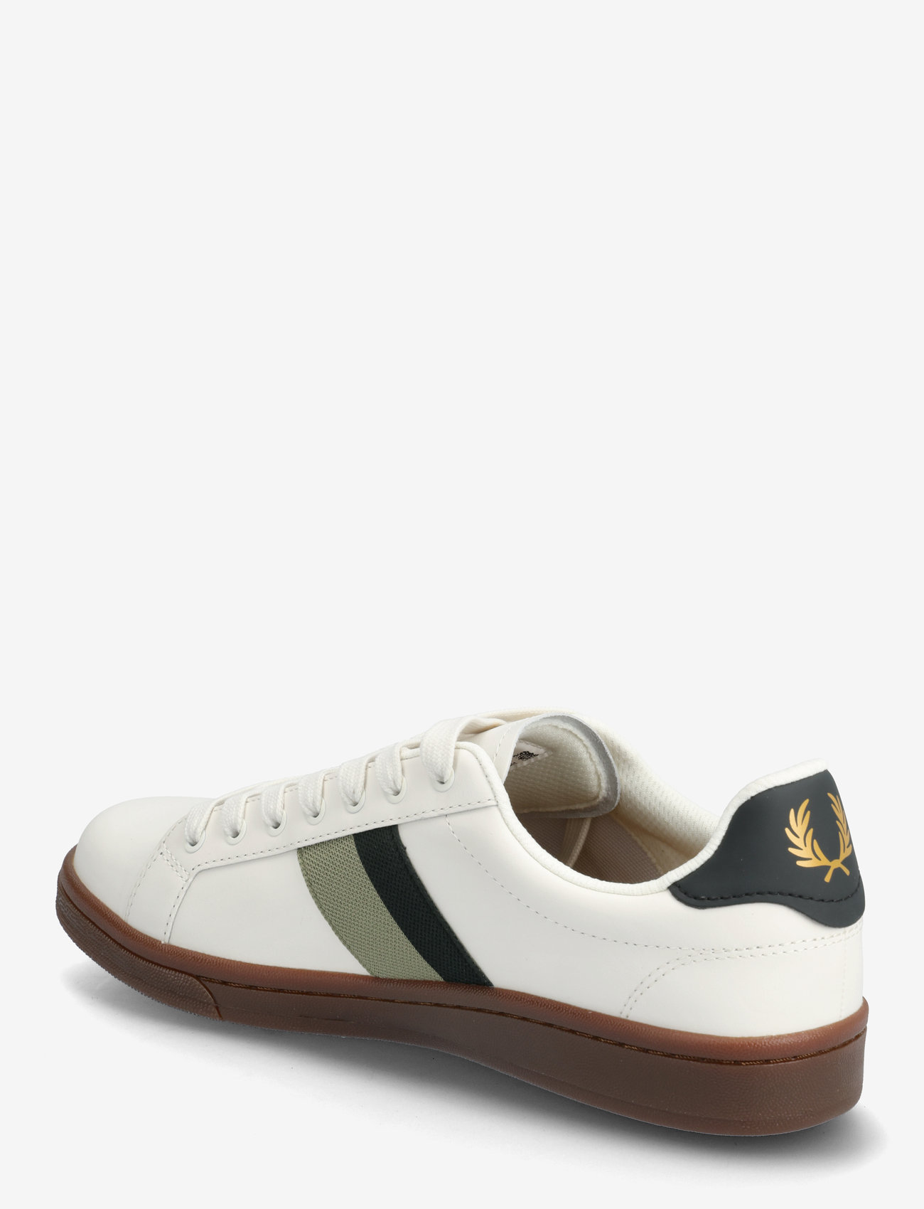Fred Perry - B721 LTHR/TAPE DETAIL - low tops - light ecru - 2