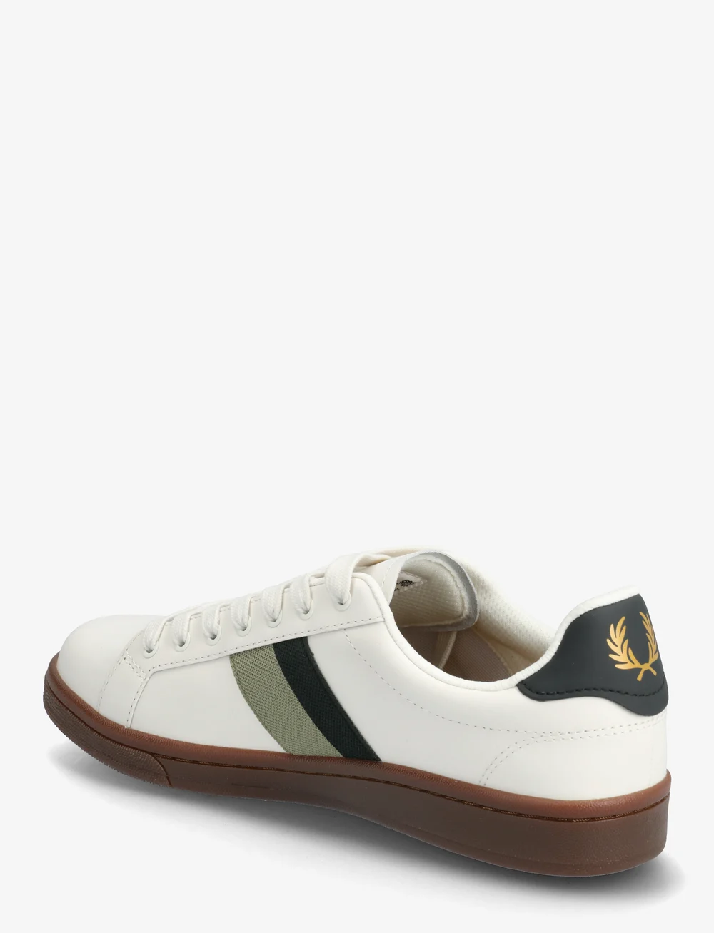 Fred Perry - B721 LTHR/TAPE DETAIL - niedriger schnitt - light ecru - 2