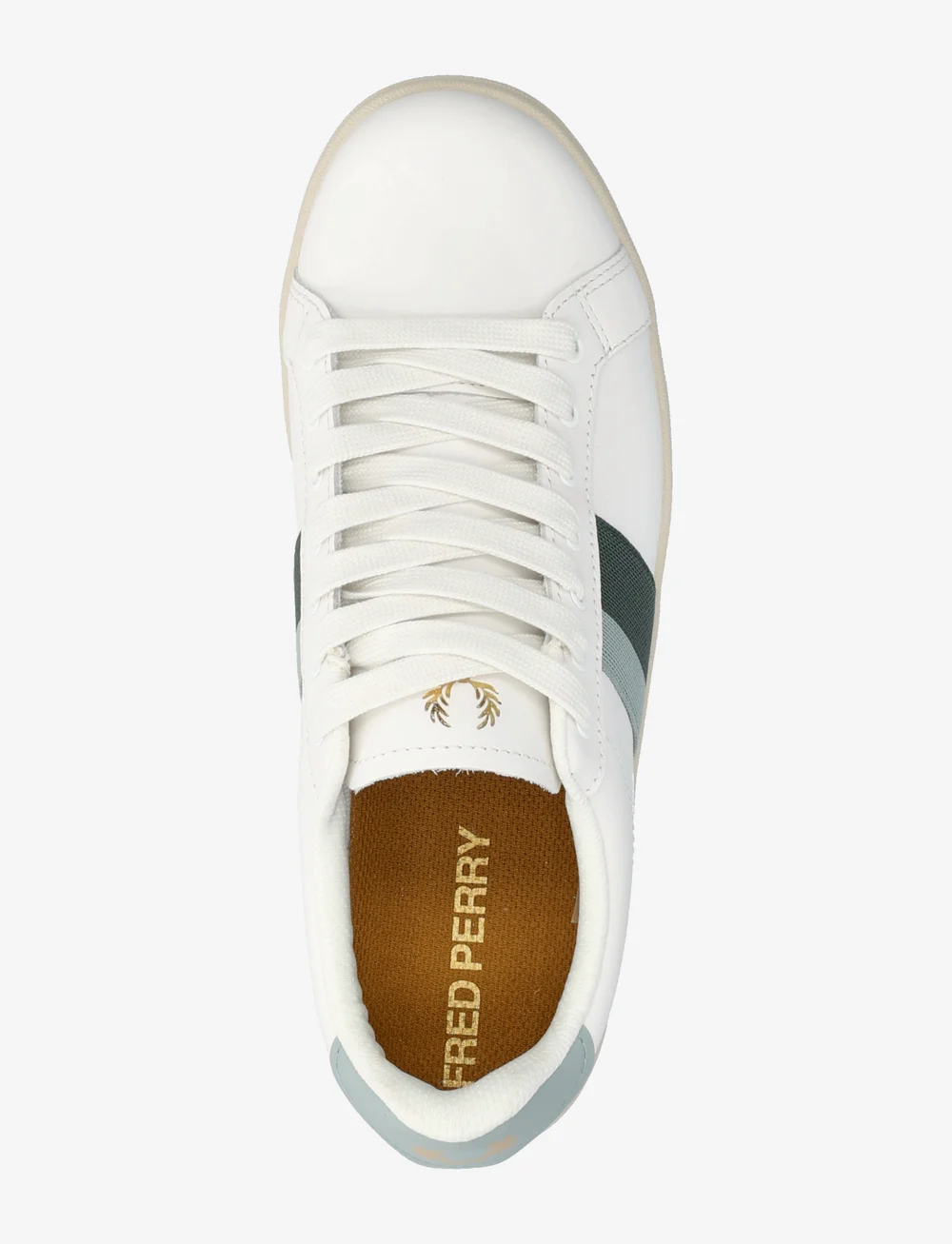 Fred Perry - B721 LTHR/TAPE DETAIL - niedriger schnitt - snow white - 3