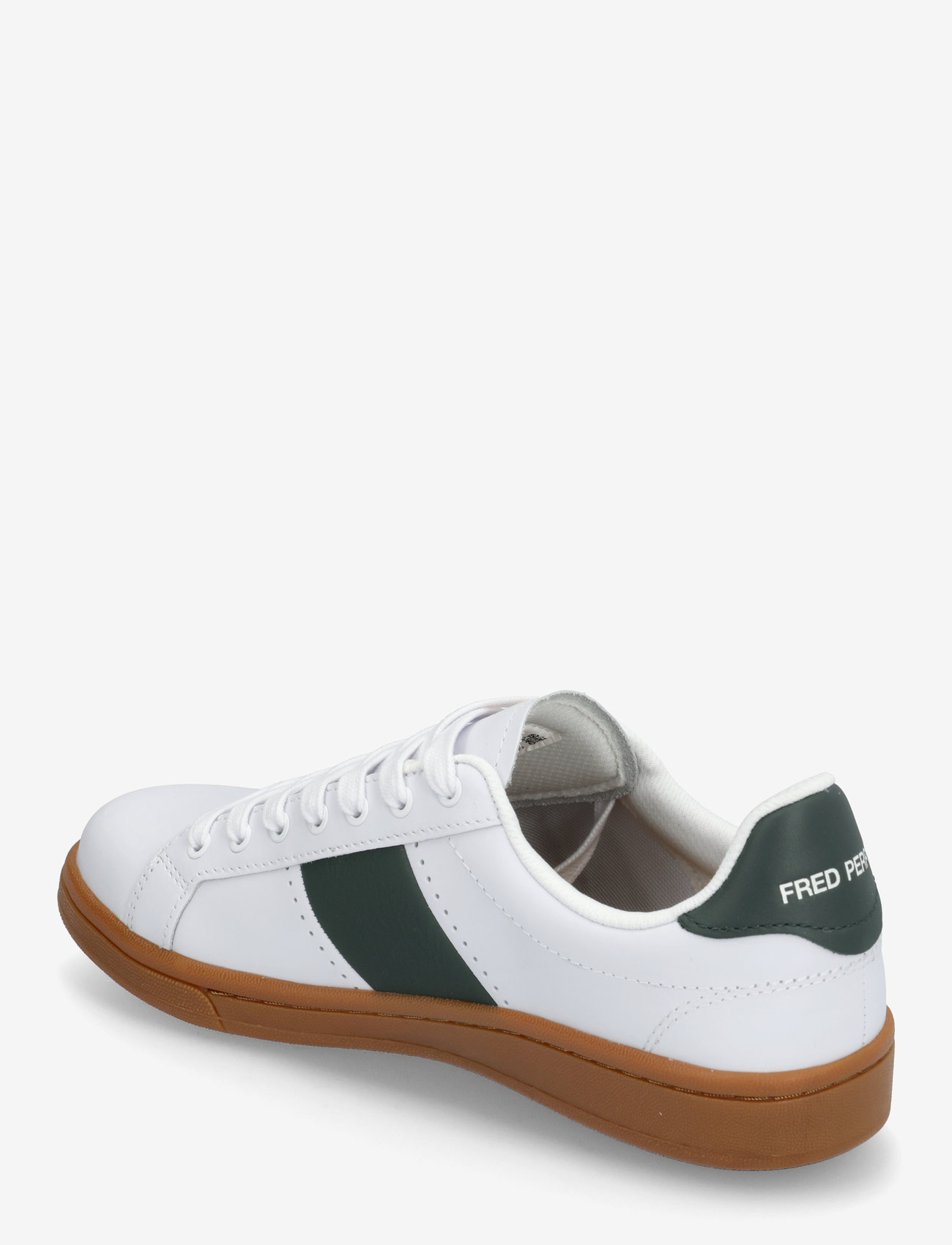 Fred Perry - B721 LTHR PERF/BRANDED - kõrge säärega tossud - white - 2