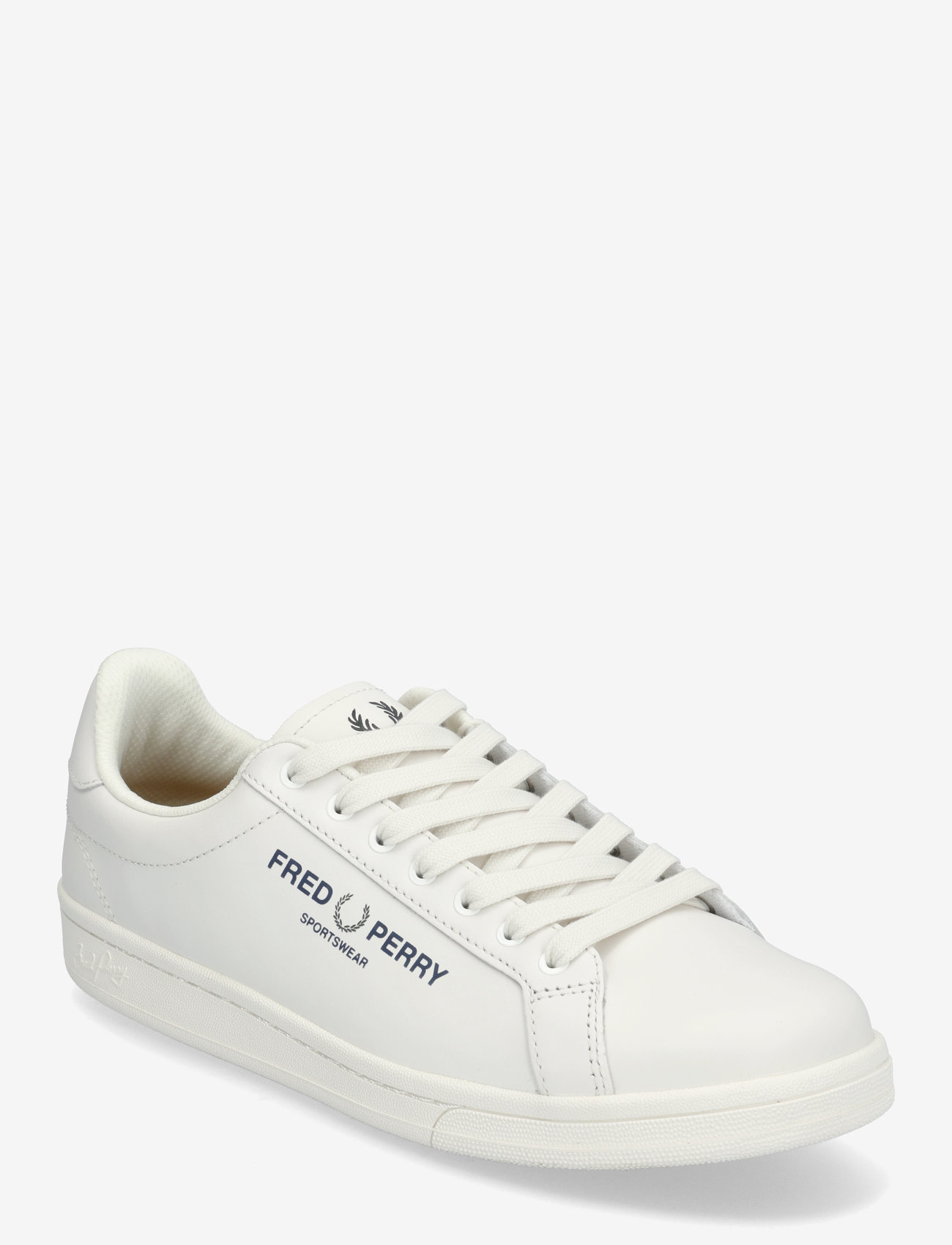 Fred Perry - B721 LTHR / BRANDED - niedriger schnitt - snow white - 0