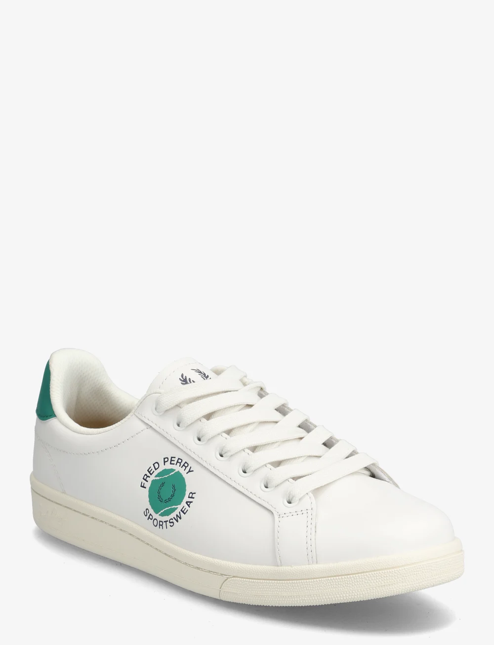 Fred Perry - B721 LTHR/TENNIS BRANDED - lave sneakers - snow white - 0
