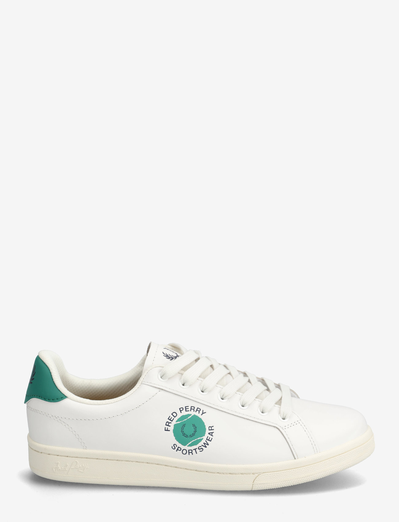 Fred Perry - B721 LTHR/TENNIS BRANDED - low tops - snow white - 1