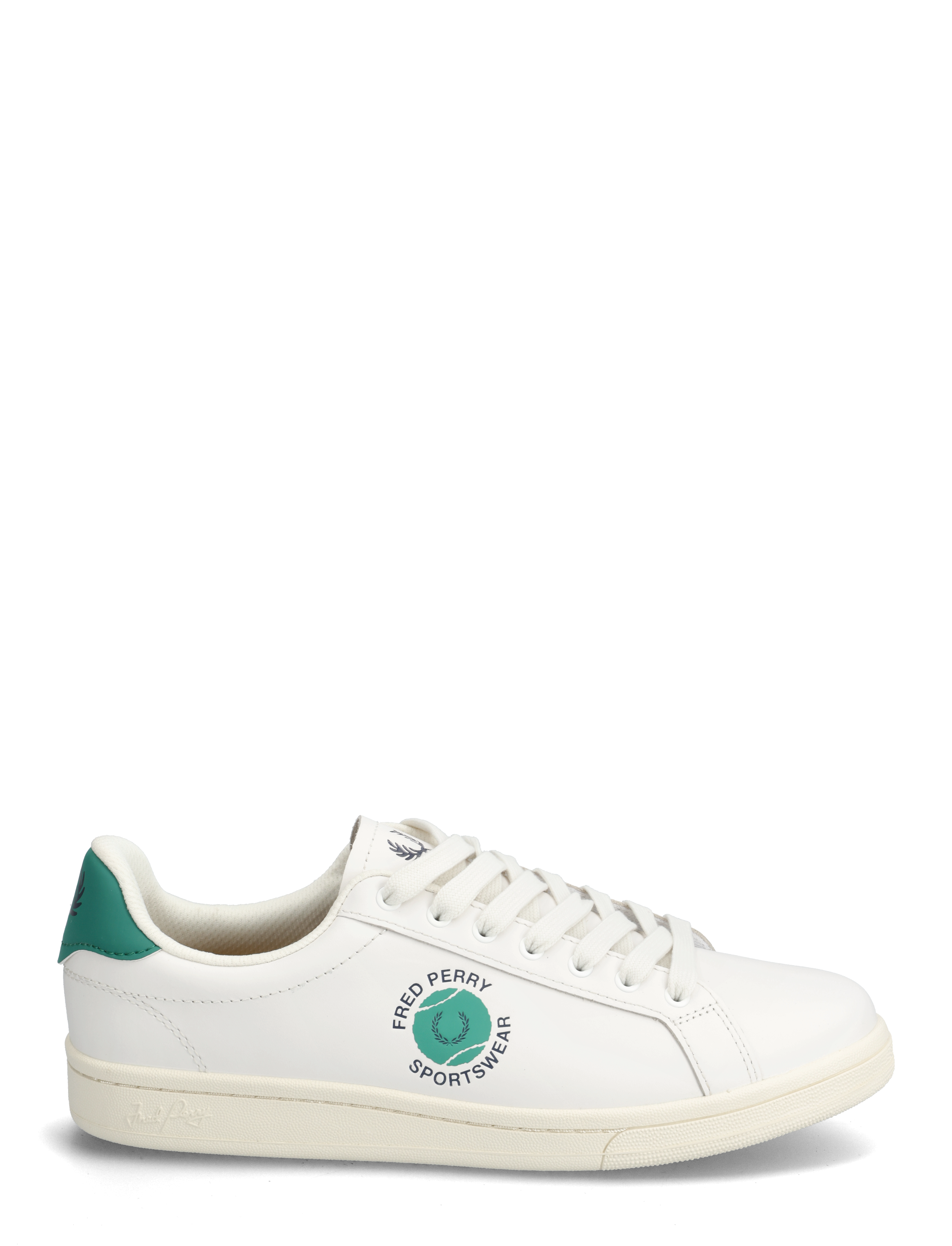 Fred Perry - B721 LTHR/TENNIS BRANDED - snow white - 1