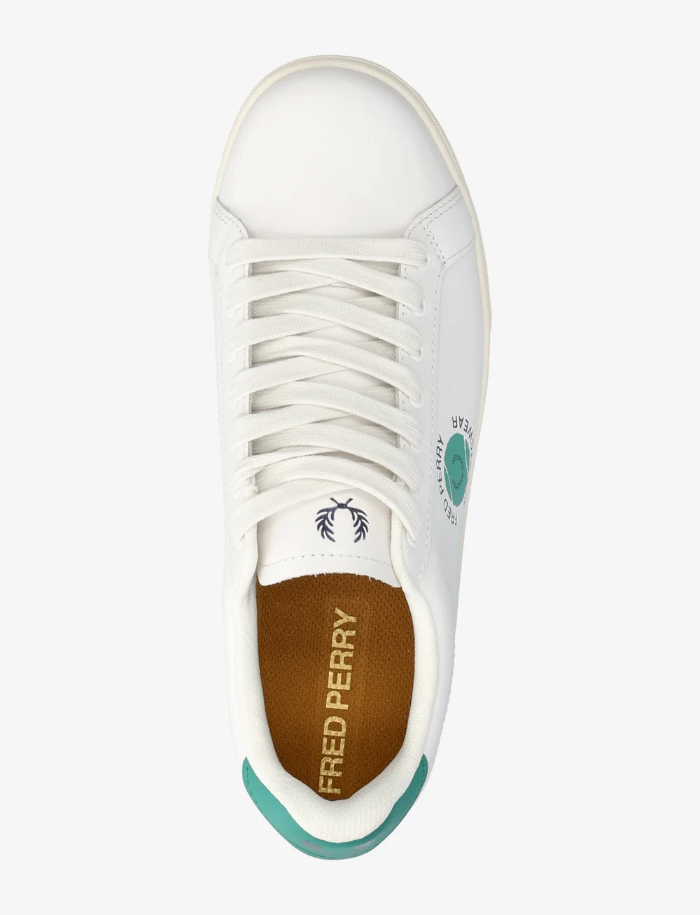Fred Perry - B721 LTHR/TENNIS BRANDED - lave sneakers - snow white - 3