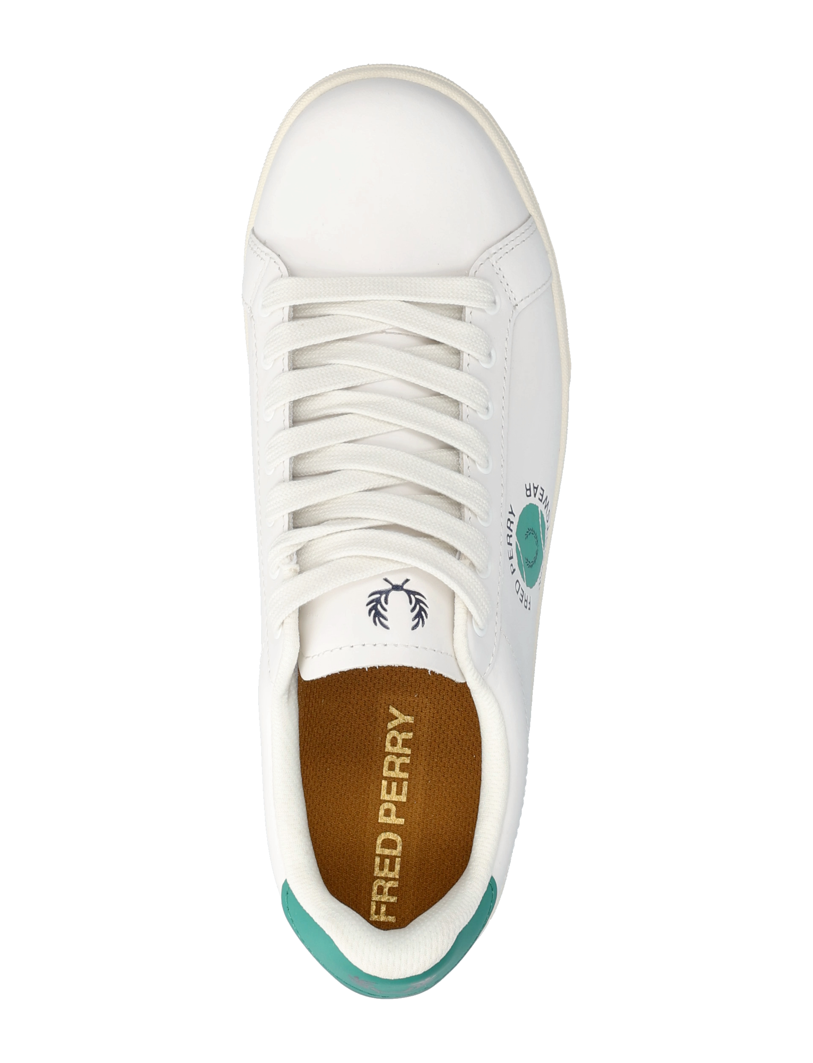 Fred Perry - B721 LTHR/TENNIS BRANDED - snow white - 3