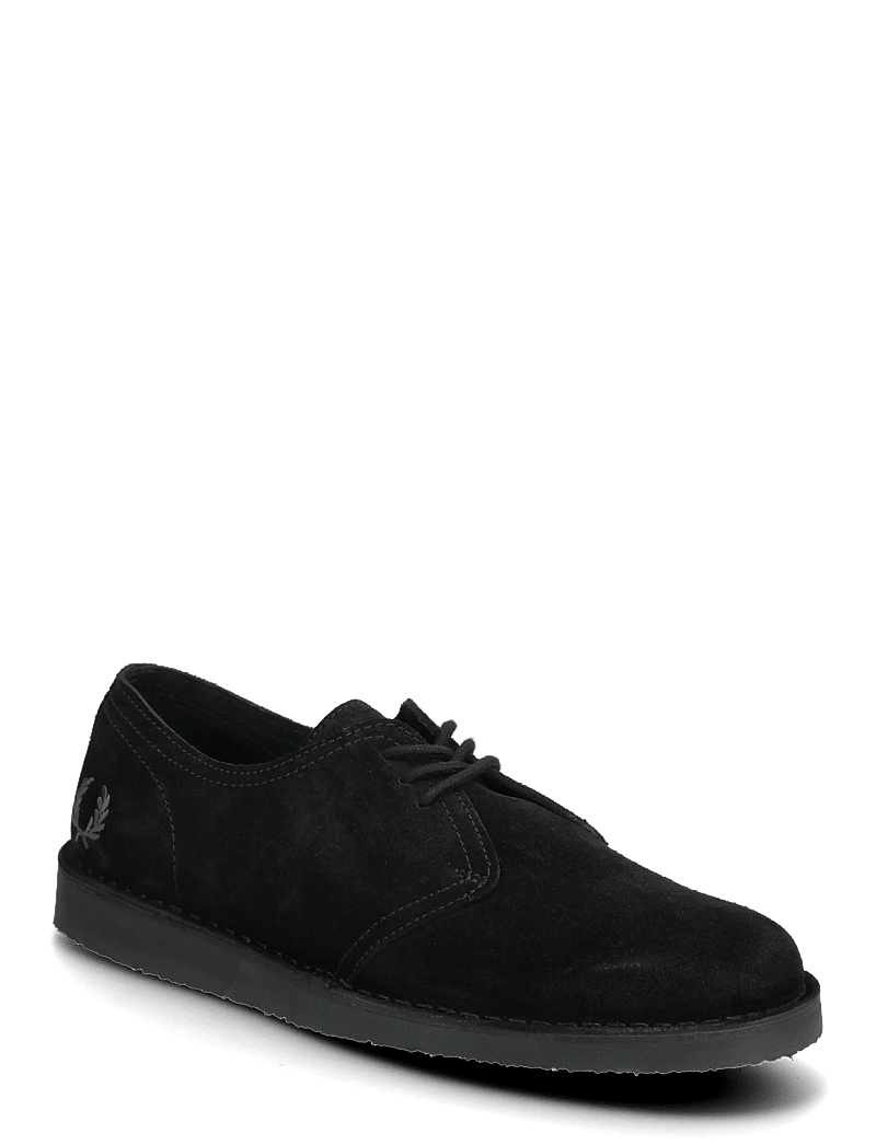 Fred Perry - LINDEN SUEDE - derby-schuhe - black - 0