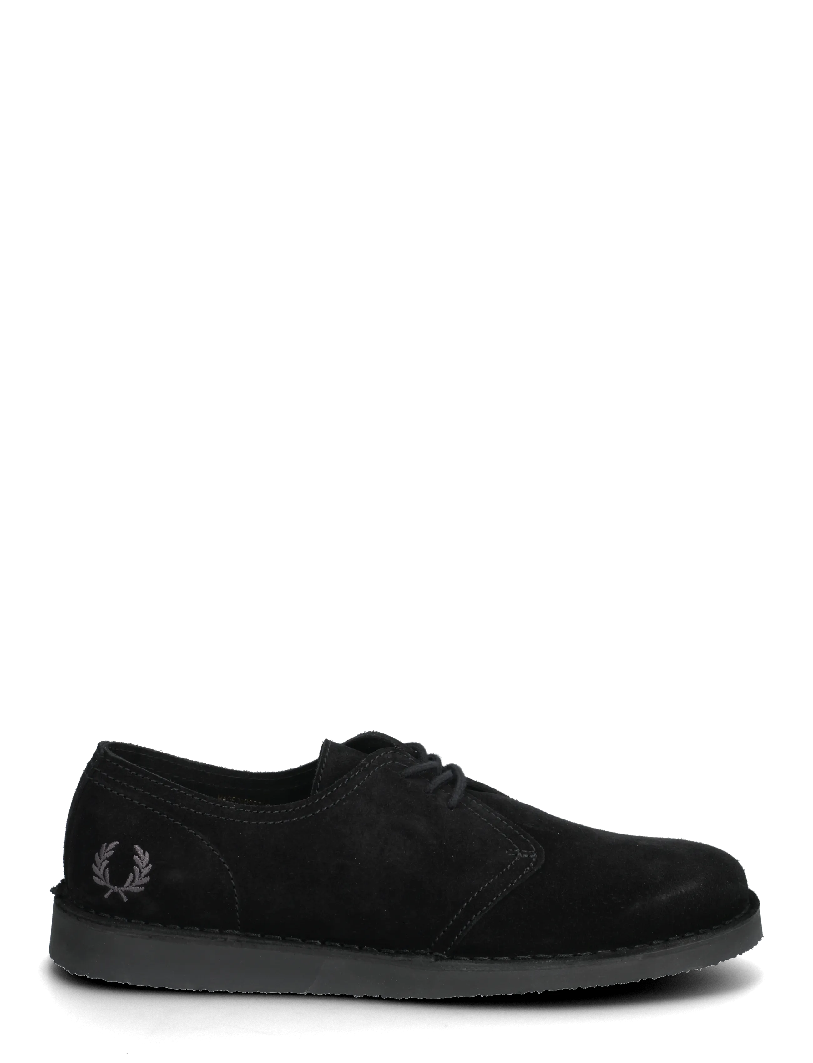 Fred Perry - LINDEN SUEDE - derby stila apavi - black - 1