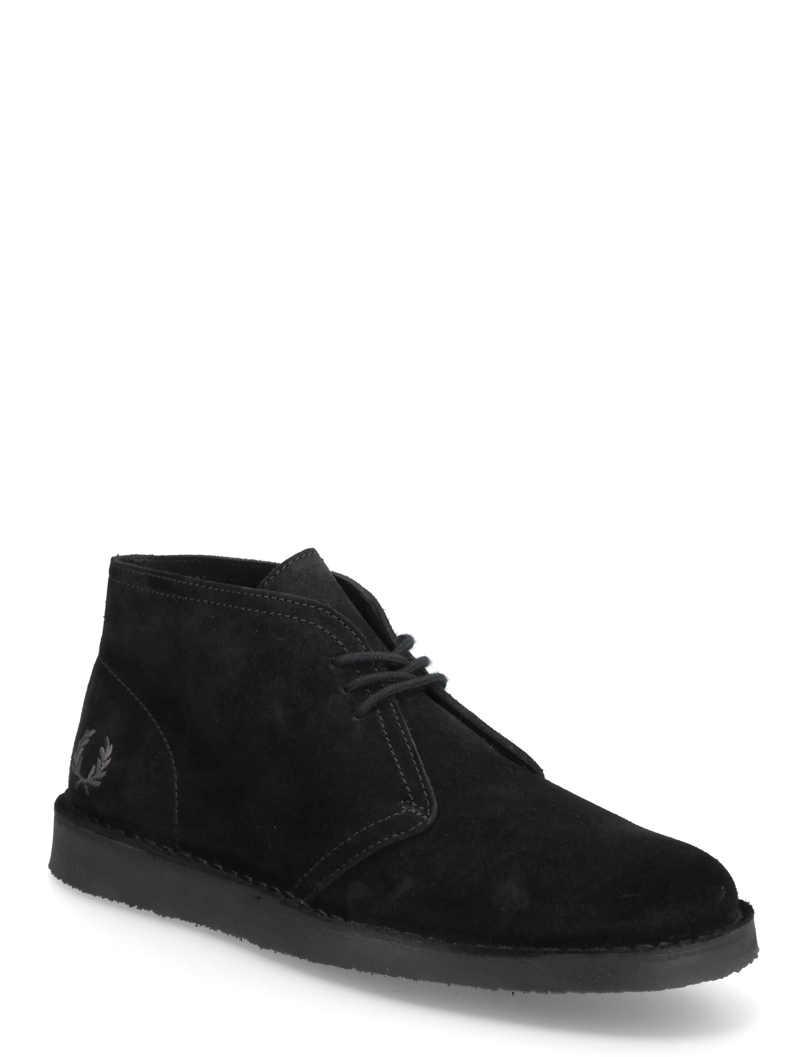 Fred Perry HAWLEY SUEDE - Schuhe - BLACK / black