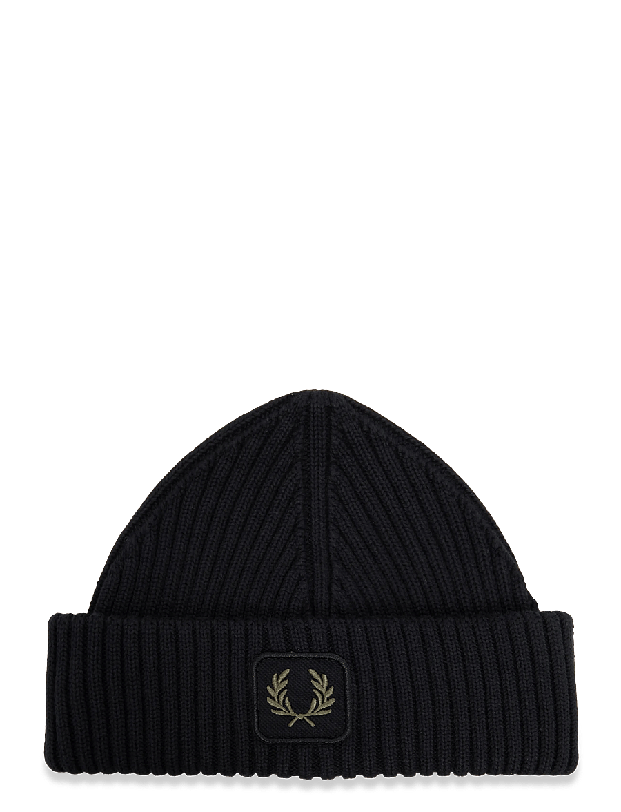 Fred Perry - COTTON RIBBED BEANIE - shoppa efter tillfälle - black - 0